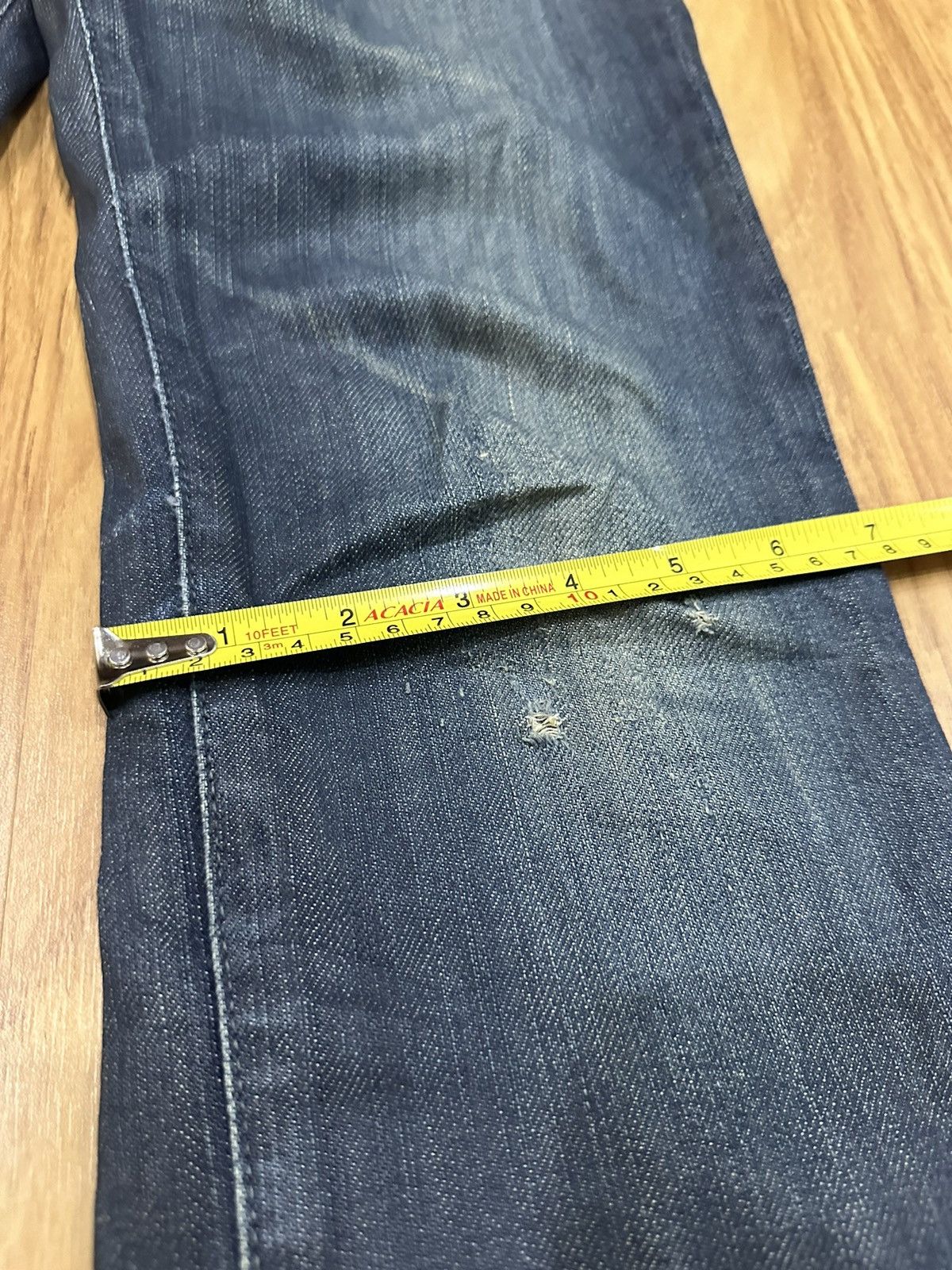 Hysteric Glamour Hysteric Glamour Waxed Distressed Knee Denim Size US 28 / EU 44 - 17 Thumbnail