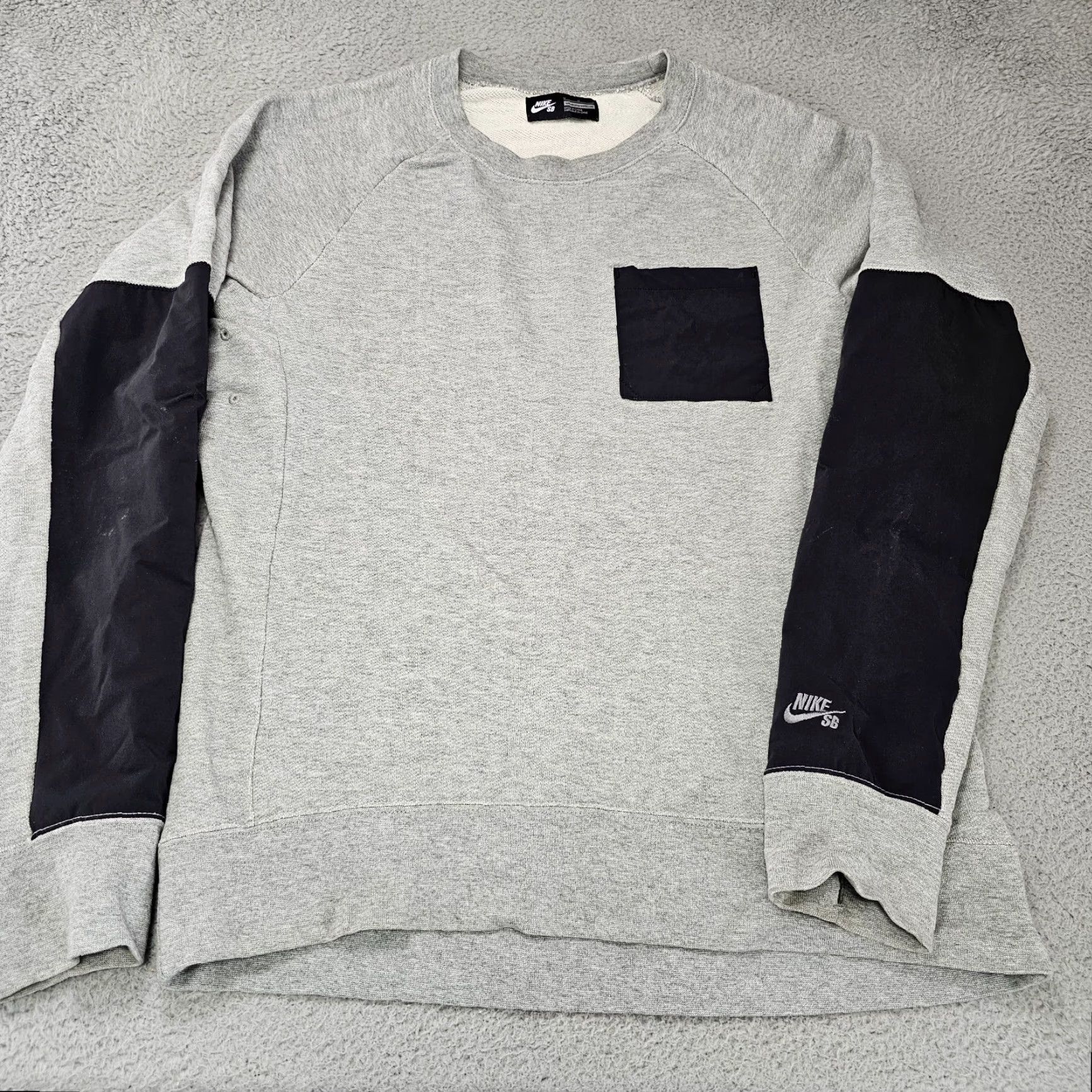 Nike Nike Skateboarding Sweater Mens Medium Gray Crewneck SB Tech Pullover Fleece Size US M / EU 48-50 / 2 - 2 Thumbnail