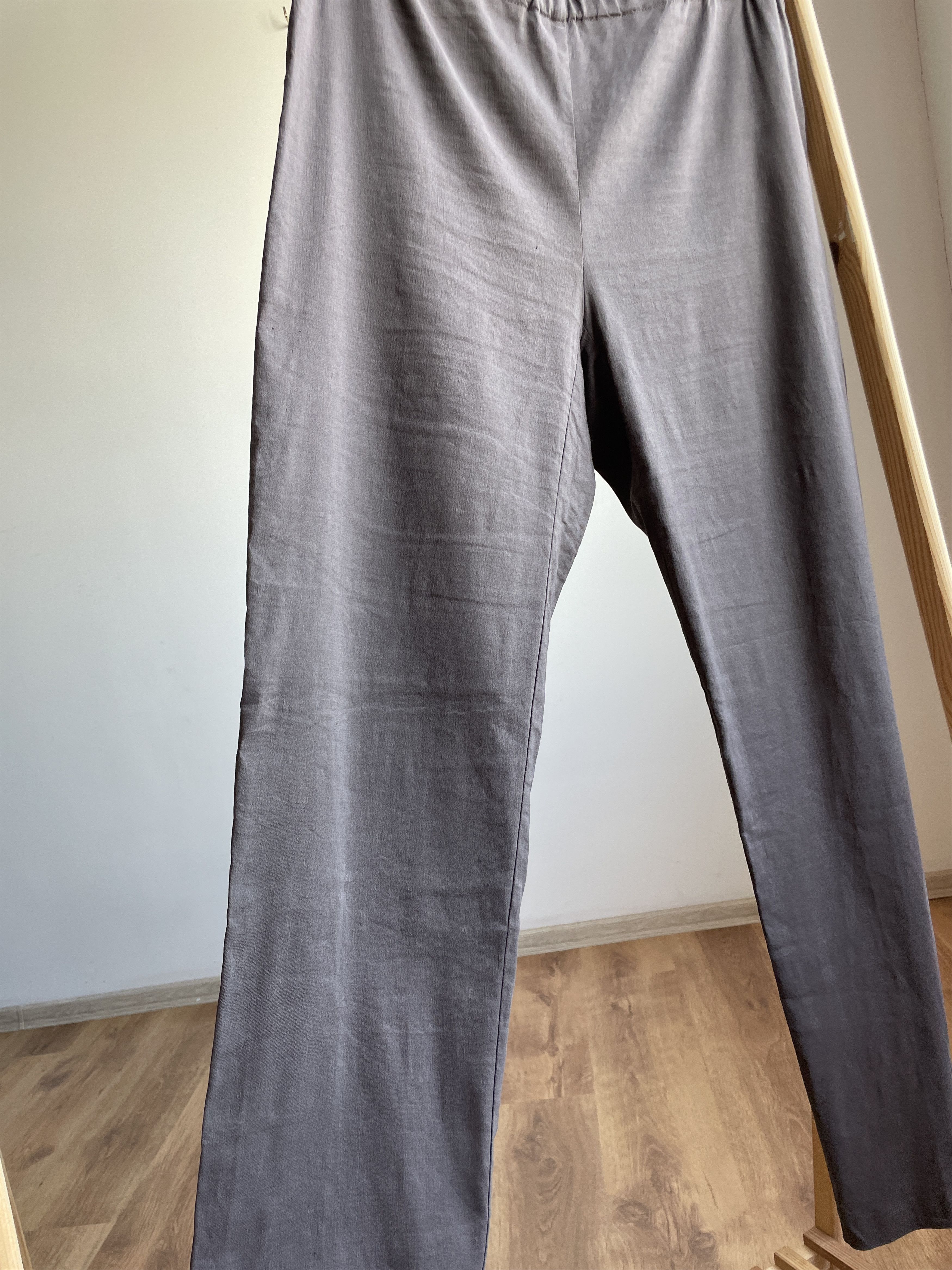 Sarah Pacini Sarah Pacini Womens Linen Blend Straight Trousers Size 4 Size 32" / US 10 / IT 46 - 5 Thumbnail