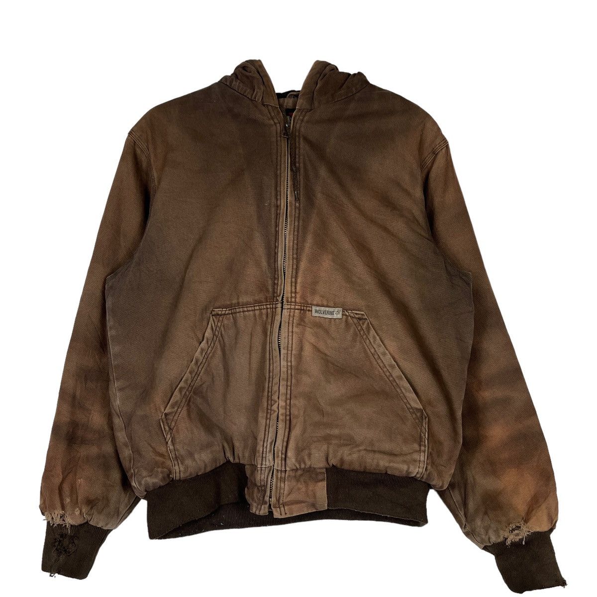 Wolverine 🔥 WOLVERINE DUCK CANVAS DYED DESTROY DISTRESS BOMBER JACKET Size US M / EU 48-50 / 2 - 1 Thumbnail