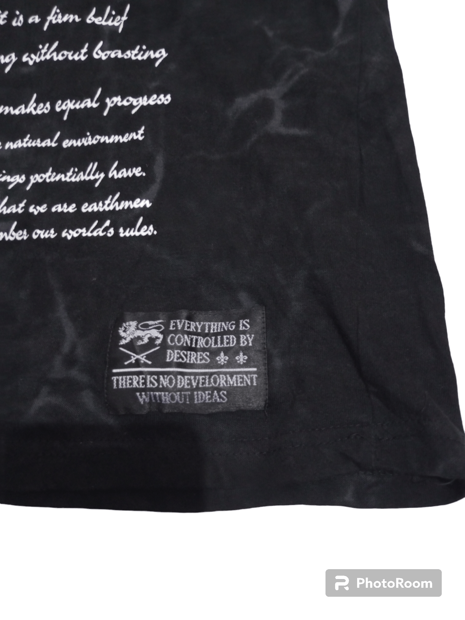 20471120 Vintage Time step poem smoke t shirt Size US L / EU 52-54 / 3 - 5 Thumbnail