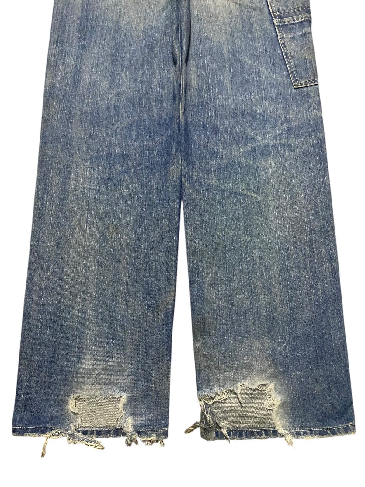 Junya Watanabe × Lacoste Vintage Lacoste Japan Faded Wash Distressed Baggy Jeans Size US 31 - 6 Thumbnail