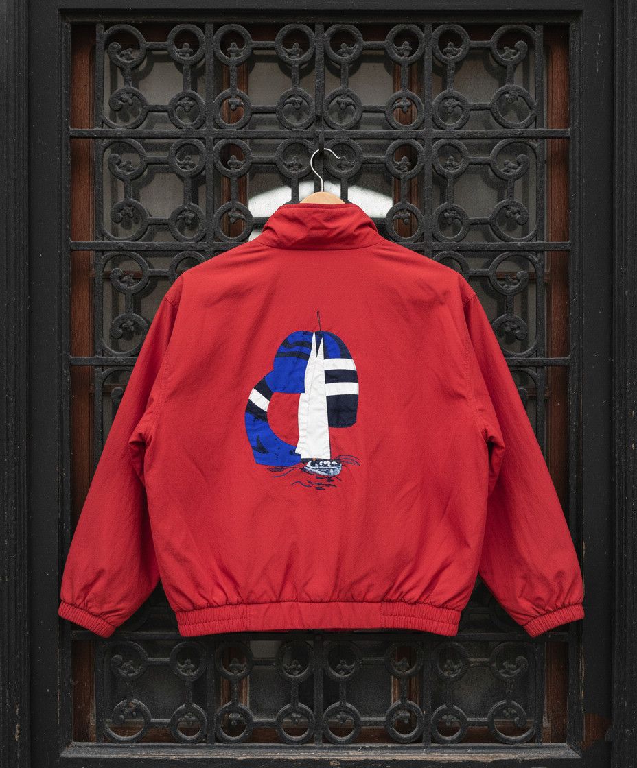 Vintage Vintage Piasports Reversible Nautical Bomber Jacket Size US XL / EU 56 / 4 - 4 Thumbnail
