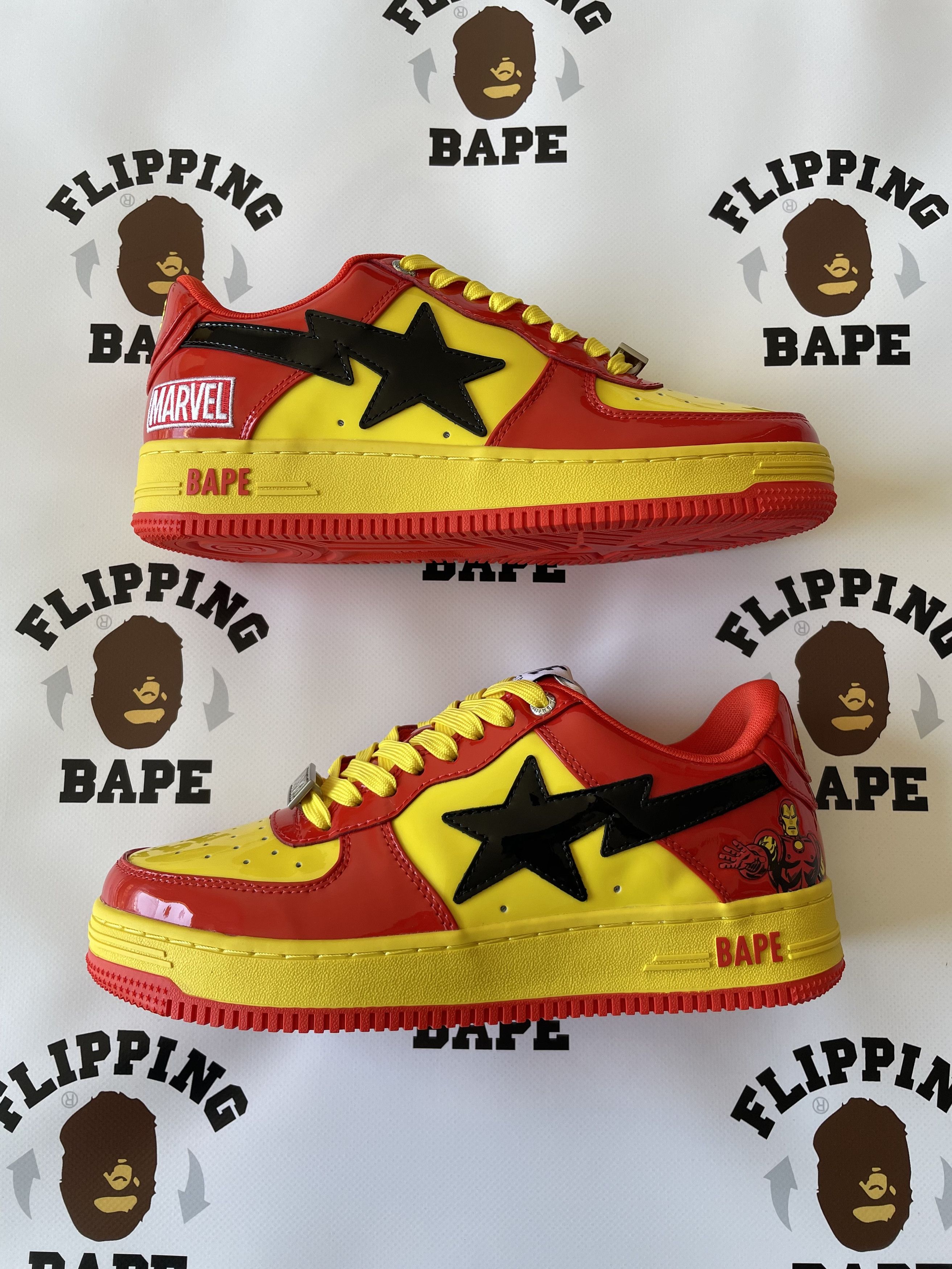 Bape MARVEL BAPE STA IRON MAN Size US 7 / EU 40 - 3 Thumbnail
