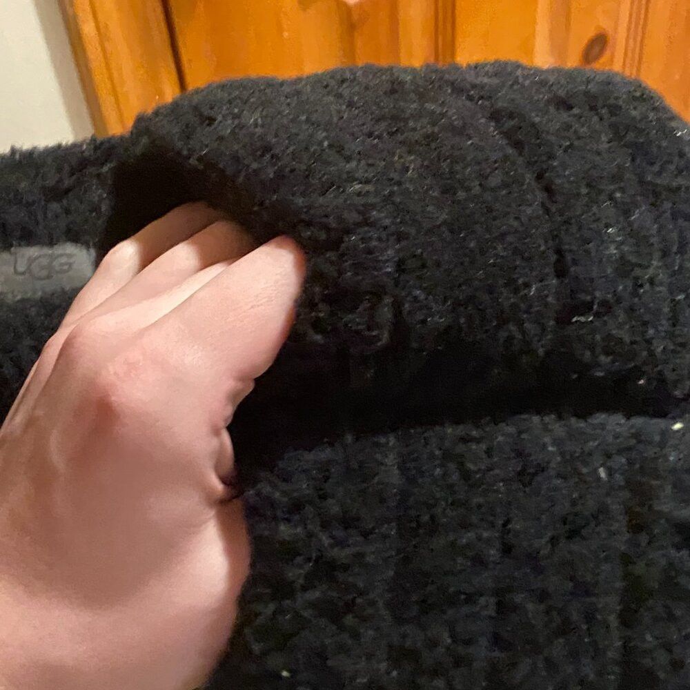 Ugg Ugg Sling Back Slippers Fuzzy Black Size US 8 / IT 38 - 5 Thumbnail