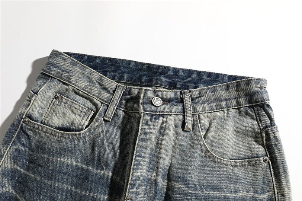 Vintage Men's loose distressed washed punk gradient vintage jeans Size US 32 / EU 48 - 3 Thumbnail