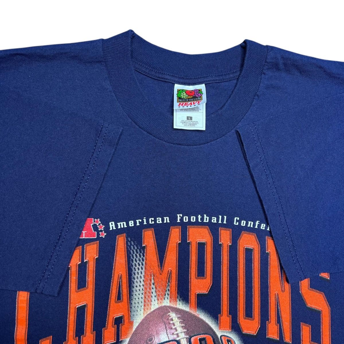 NFL Vintage 1998 NFL Denver Broncos AFC Champions Graphic TShirt Size US L / EU 52-54 / 3 - 2 Thumbnail