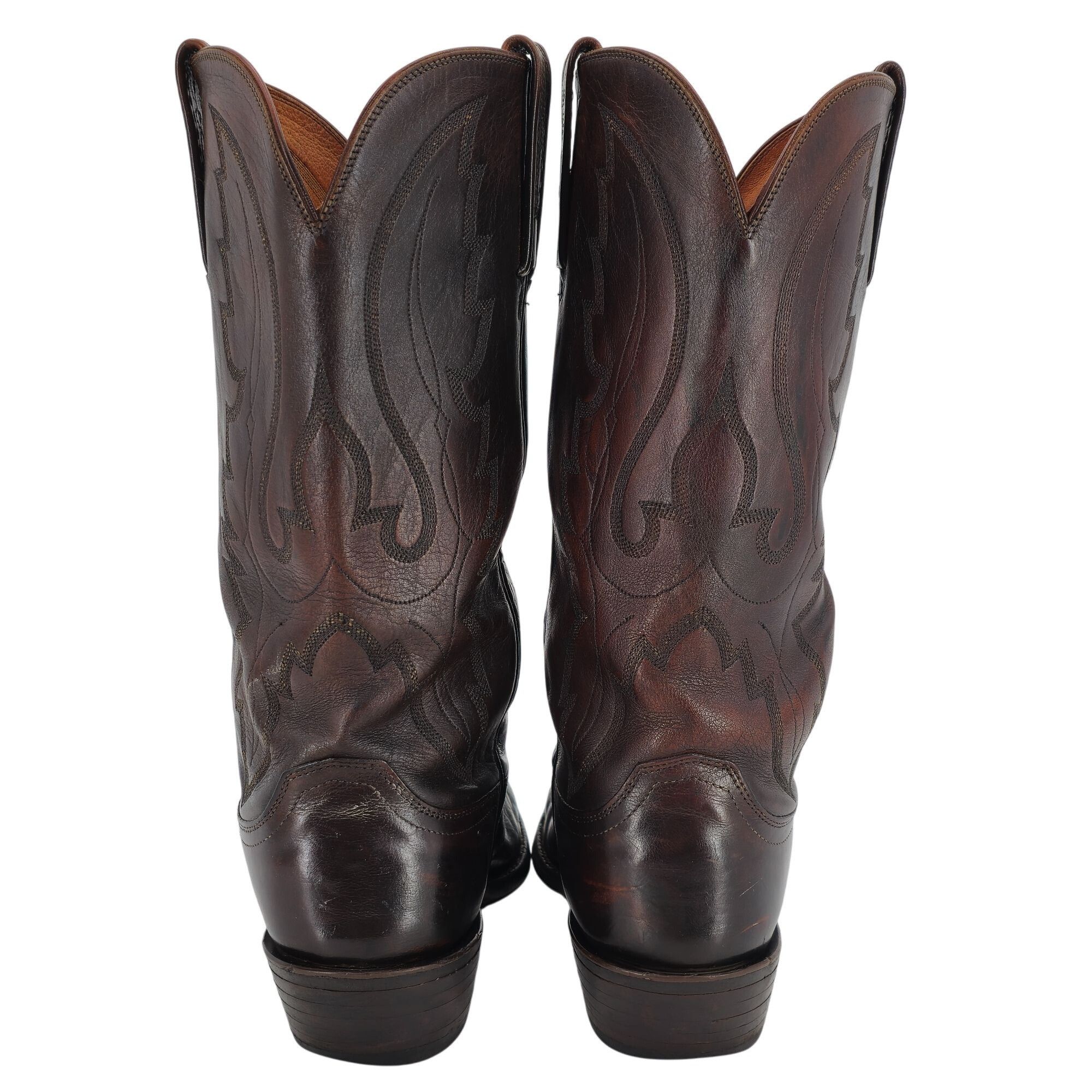 Lucchese Lucchese 1883 Exotic Caiman Crocodile Inlay Cowboy Boots Men Size US 10 / EU 43 - 10 Thumbnail