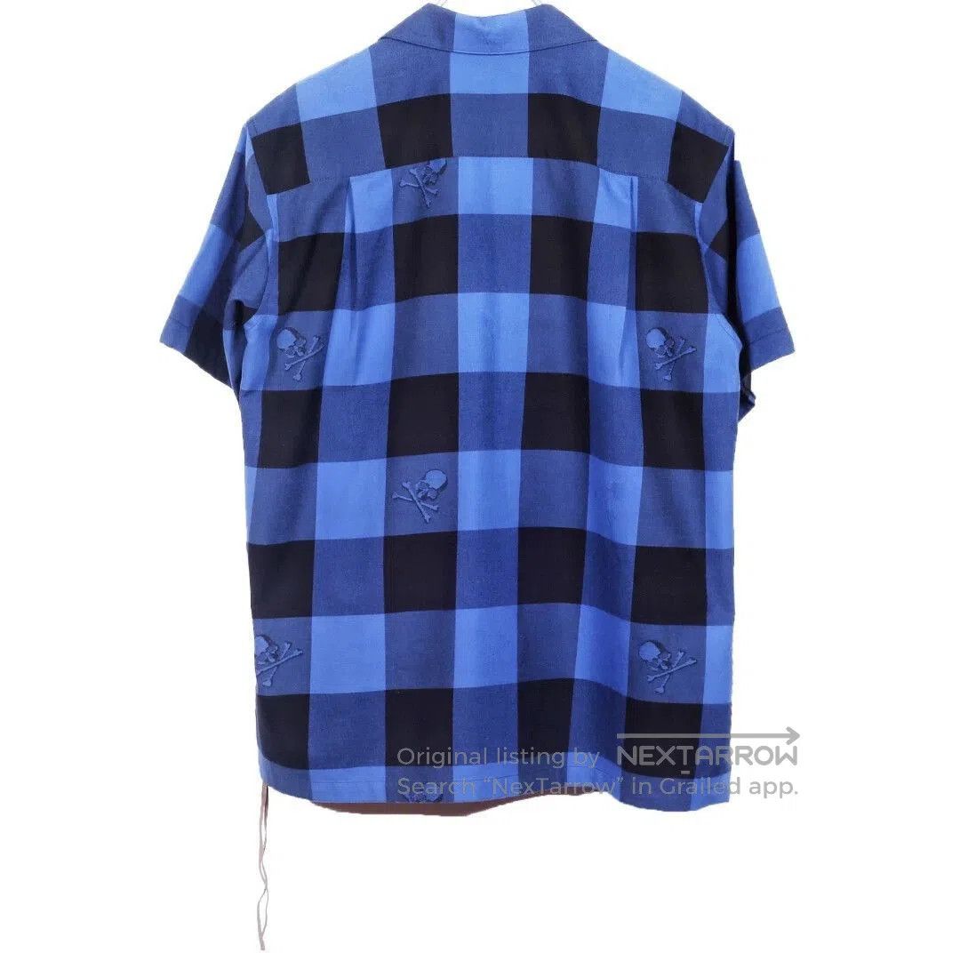Mastermind Japan Blue Checkered Short-Sleeve Button-Up Shirt. Size US S / EU 44-46 / 1 - 1 Thumbnail