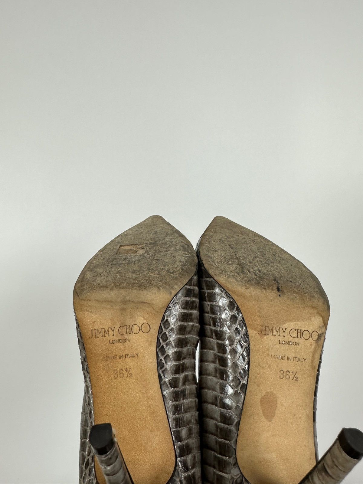 Jimmy Choo Jimmy Choo Pumps Croc Embossed Heels Pointed Toe Size 36 1/2 Size US 6.5 / IT 36.5 - 24 Thumbnail