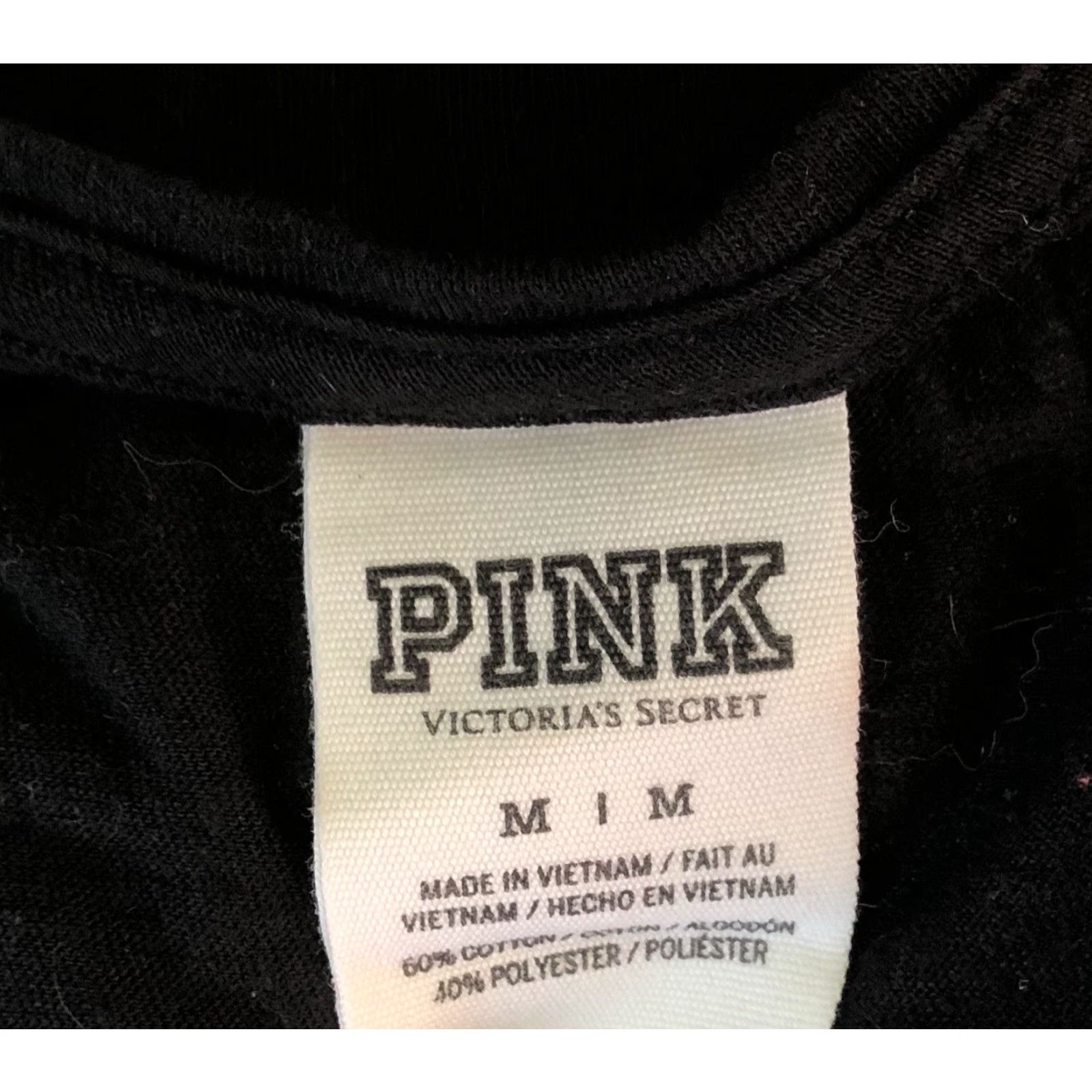 Victoria's Secret Victoria's Secret Pink Sleeveless Crop TankTop M Blk Sequin Scoop Beach Shirt Womens Modern 90s Size M / US 6-8 / IT 42-44 - 4 Thumbnail
