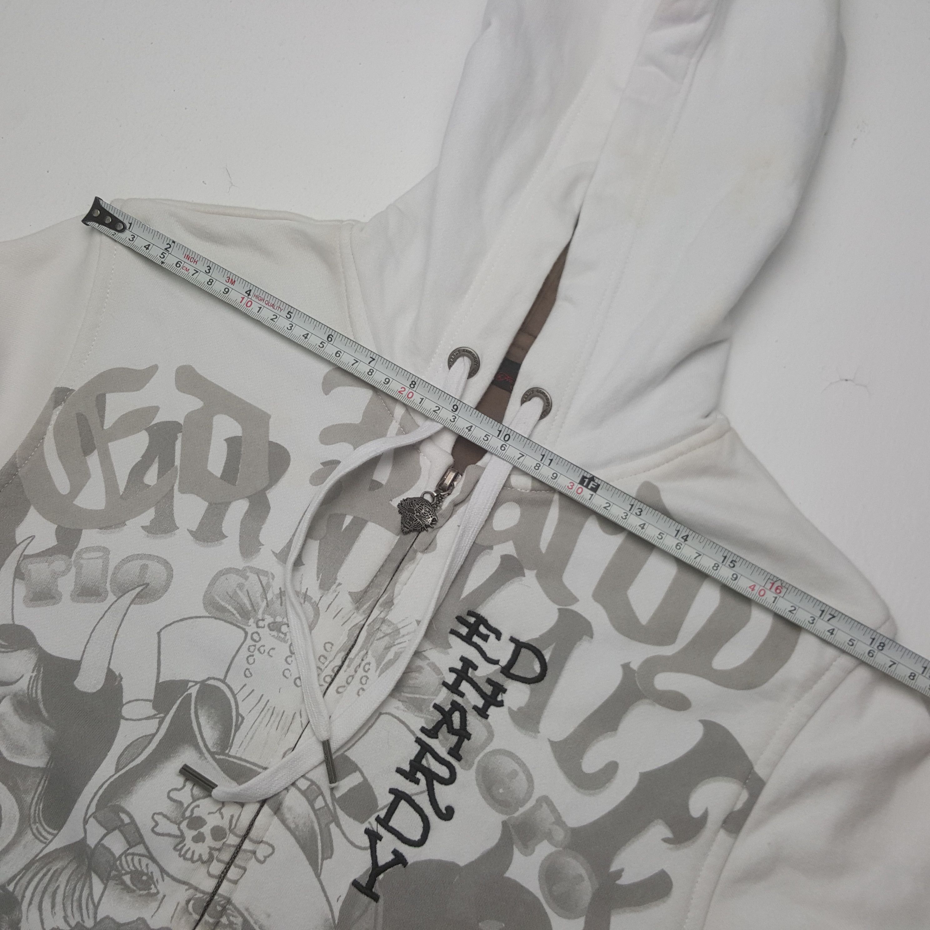Ed Hardy × Vintage Vintage Ed Hardy by Christian Audigier Zipper Hoodies Size S / US 4 / IT 40 - 7 Thumbnail