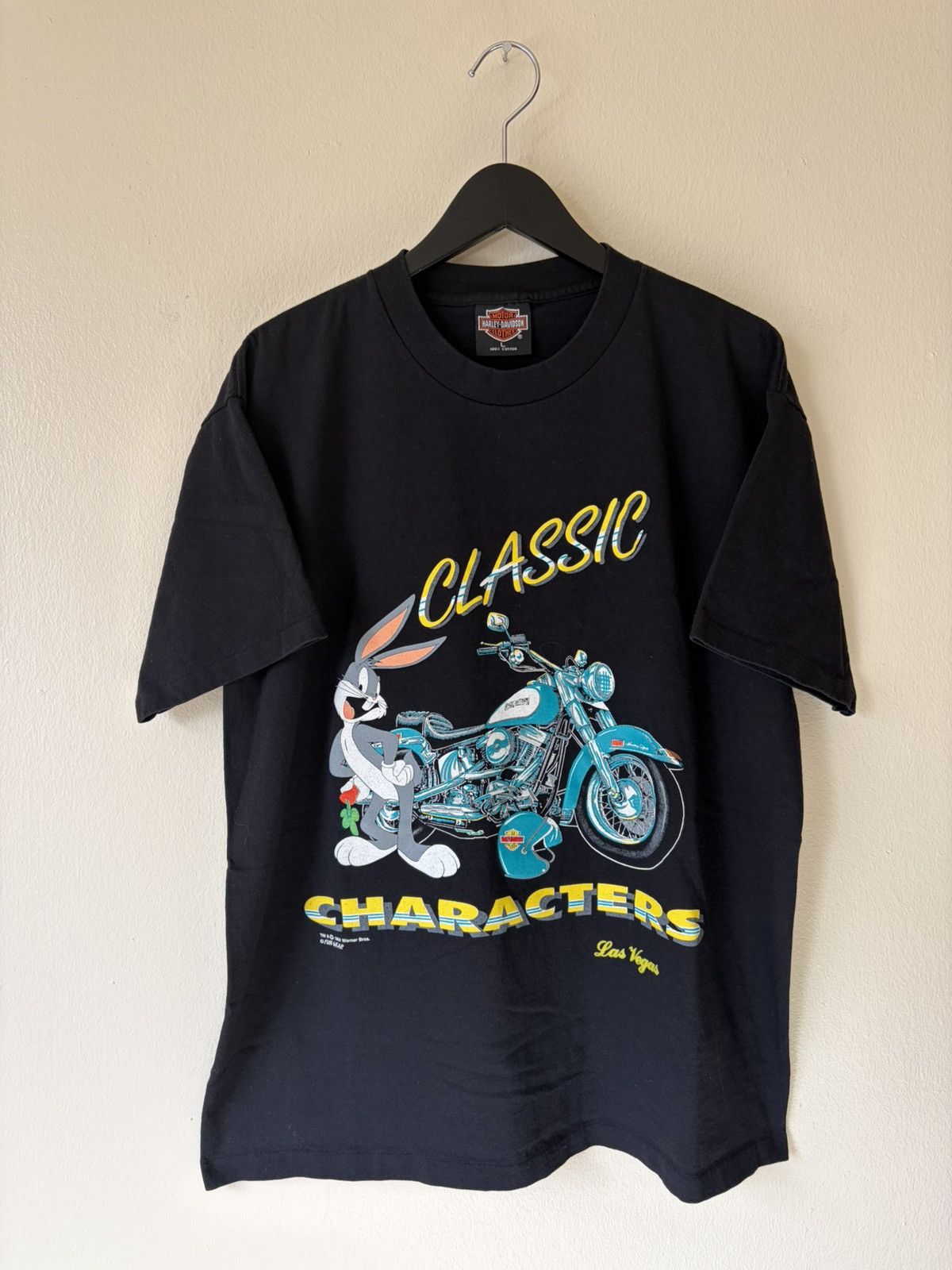 Harley Davidson Vintage 1993 Harley Davidson Bugs Bunny Tee Size US L / EU 52-54 / 3 - 1 Thumbnail