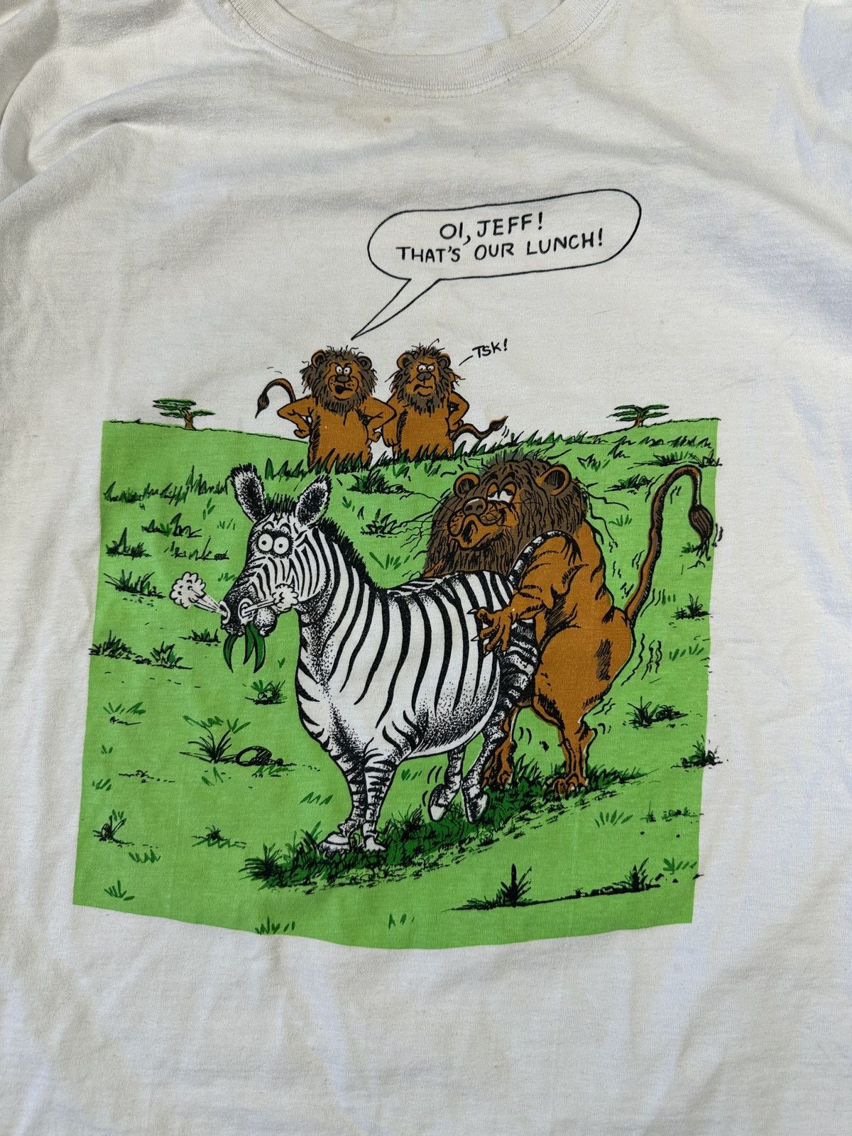 Vintage Logo T-shirt Sex Art Funny Life Streetwear XL Lion Zebra Size US XL / EU 56 / 4 - 2 Thumbnail