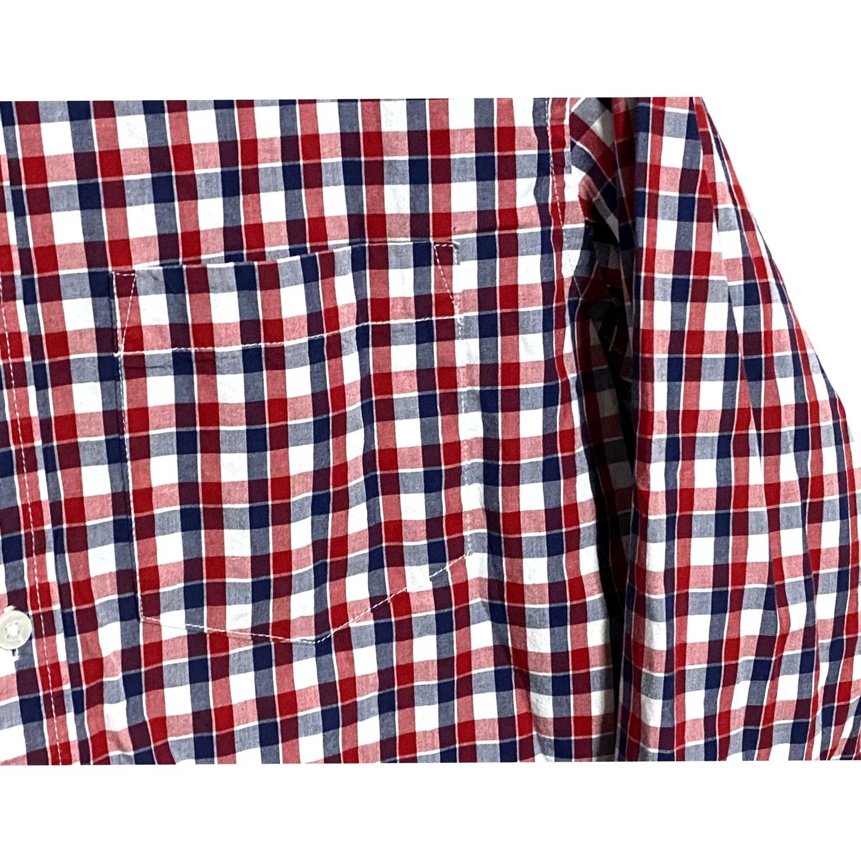 Old Navy Old Navy Button-Up Shirt Mens M Red White Blue Check All Seasons Casual Workwear Size US M / EU 48-50 / 2 - 4 Thumbnail