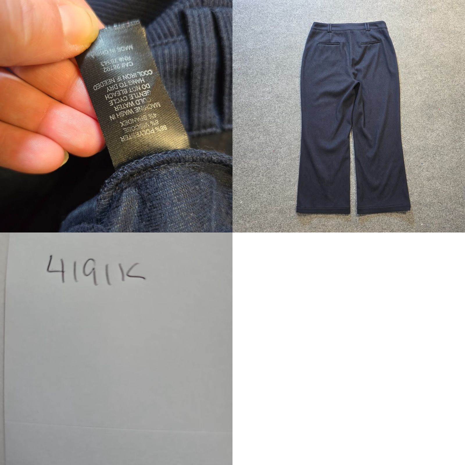 House of Harlow House of Harlow Pants Women Size 12 Blue Corduroy Wide-Leg Patch Pockets Casual Size 34" / US 12 / IT 48 - 8 Thumbnail