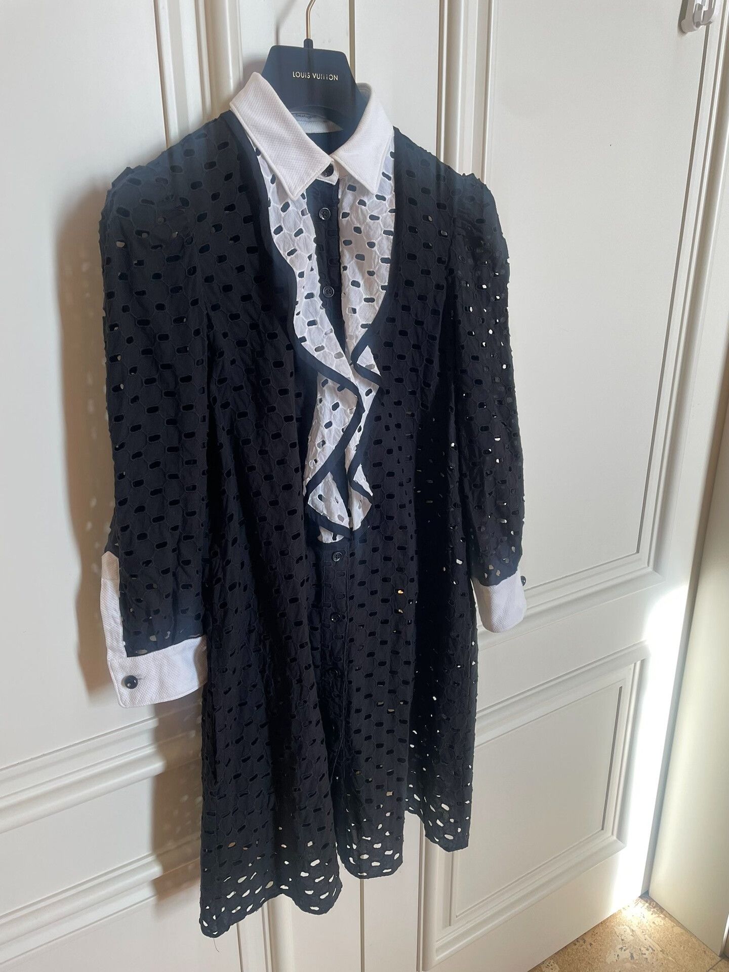 Moschino MOSCHINO Hollow Out Dress Black Lining Size S / US 4 / IT 40 - 1 Thumbnail
