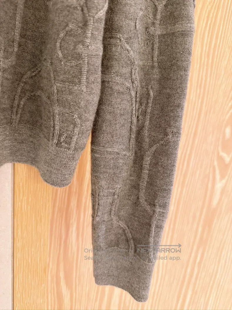 Hermes Hermes Jacquard Knit Grey Cardigan Size XS / US 0-2 / IT 36-38 - 5 Thumbnail
