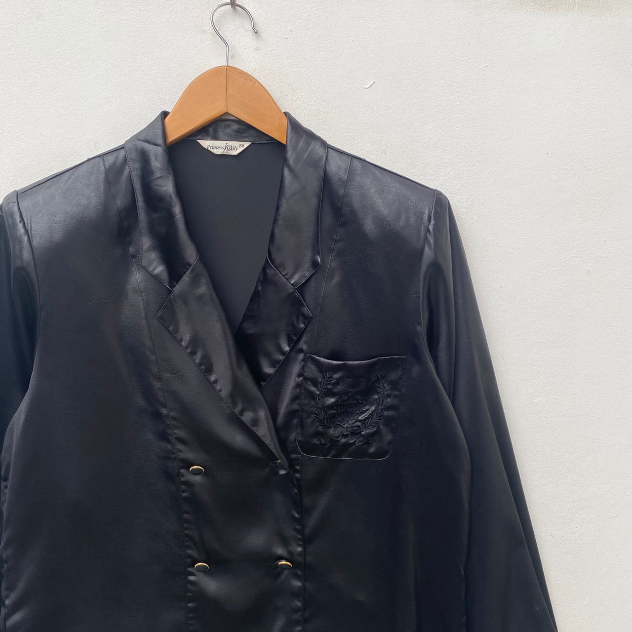 Other DOUBLE BREASTED SATIN BLOUSE BLAZER MEDIUM Size M / US 6-8 / IT 42-44 - 3 Thumbnail
