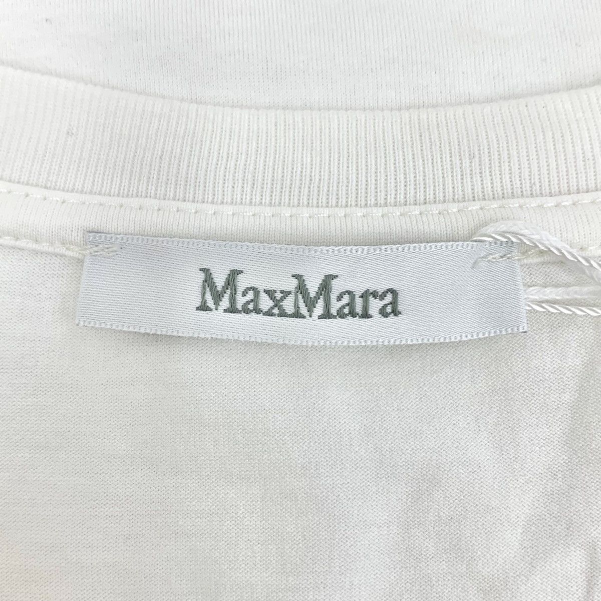 Max Mara MaxMara White Cotton Crew Neck T-shirt K26WX Size M / US 6-8 / IT 42-44 - 5 Thumbnail