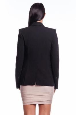 Halston Heritage Halston Heritage Relaxed Notch Lapel Black Blazer Size 6 Size M / US 6-8 / IT 42-44 - 2 Thumbnail
