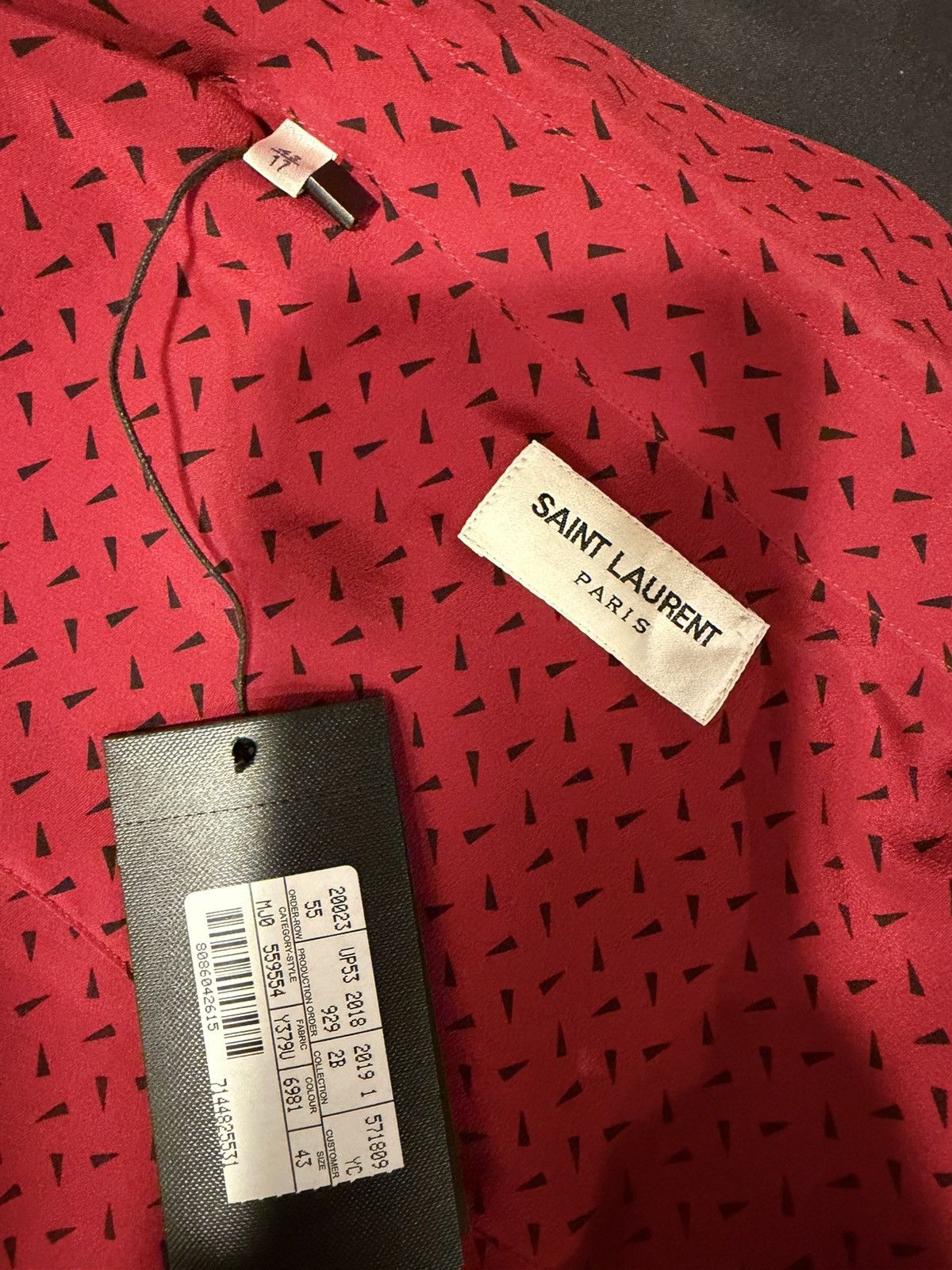 Saint Laurent Paris Saint Laurent mens silk western shirt. 43/17/XL. $1190 Size US XL / EU 56 / 4 - 12 Thumbnail