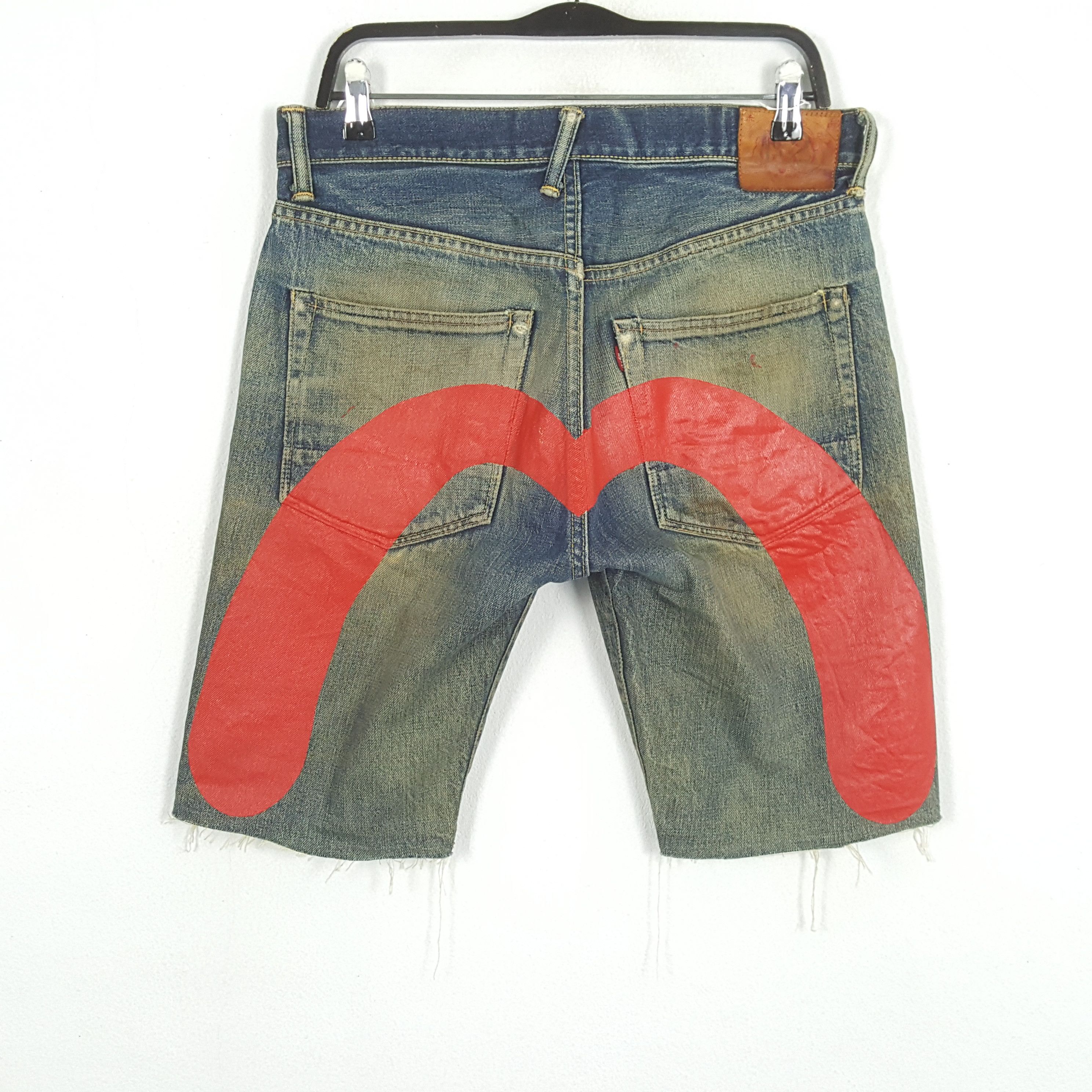 Japanese Brand × Vintage EVIS Japanese Brand Custom Daicock Short Jeans Size US 31 - 1 Thumbnail