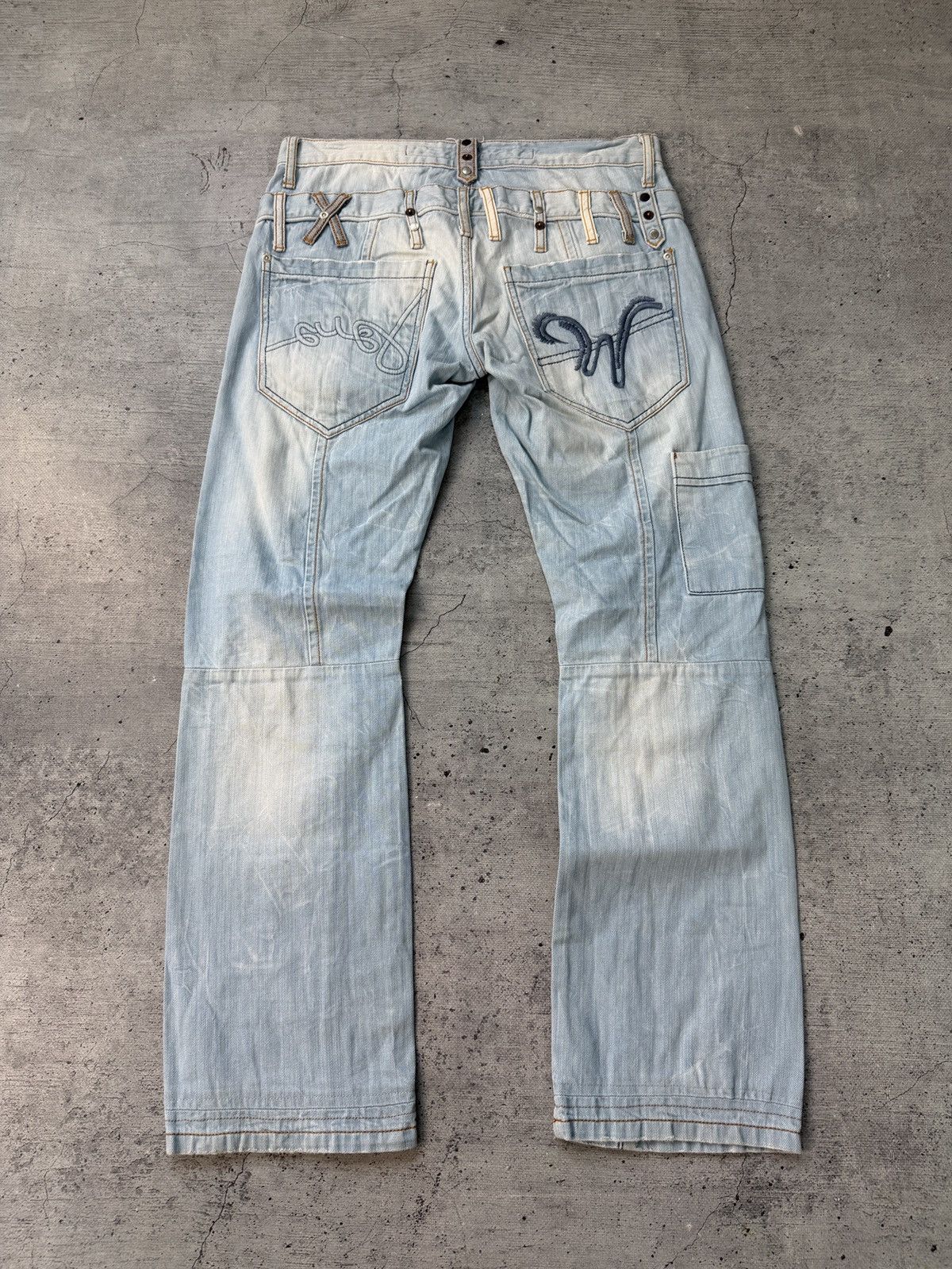 Japanese Brand Vintage Rap Style Cipo&Baxx Jeans Y2K Size US 29 - 1 Thumbnail