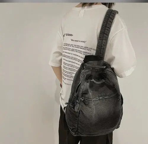 Japanese Brand × Unowned Bag Denim Backpack Size ONE SIZE - 3 Thumbnail