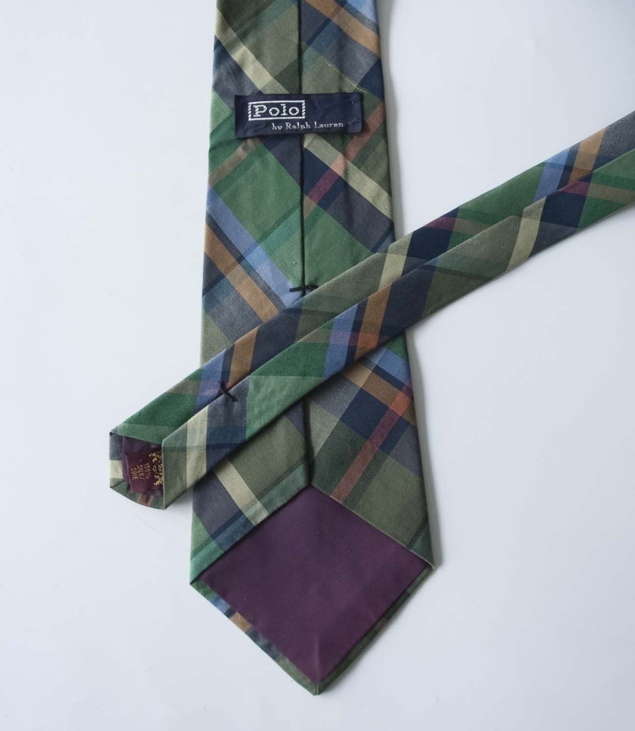 Polo Ralph Lauren Ralph Lauren Tie 100% Silk Made in Canada Multicolor Plaid Size ONE SIZE - 3 Thumbnail