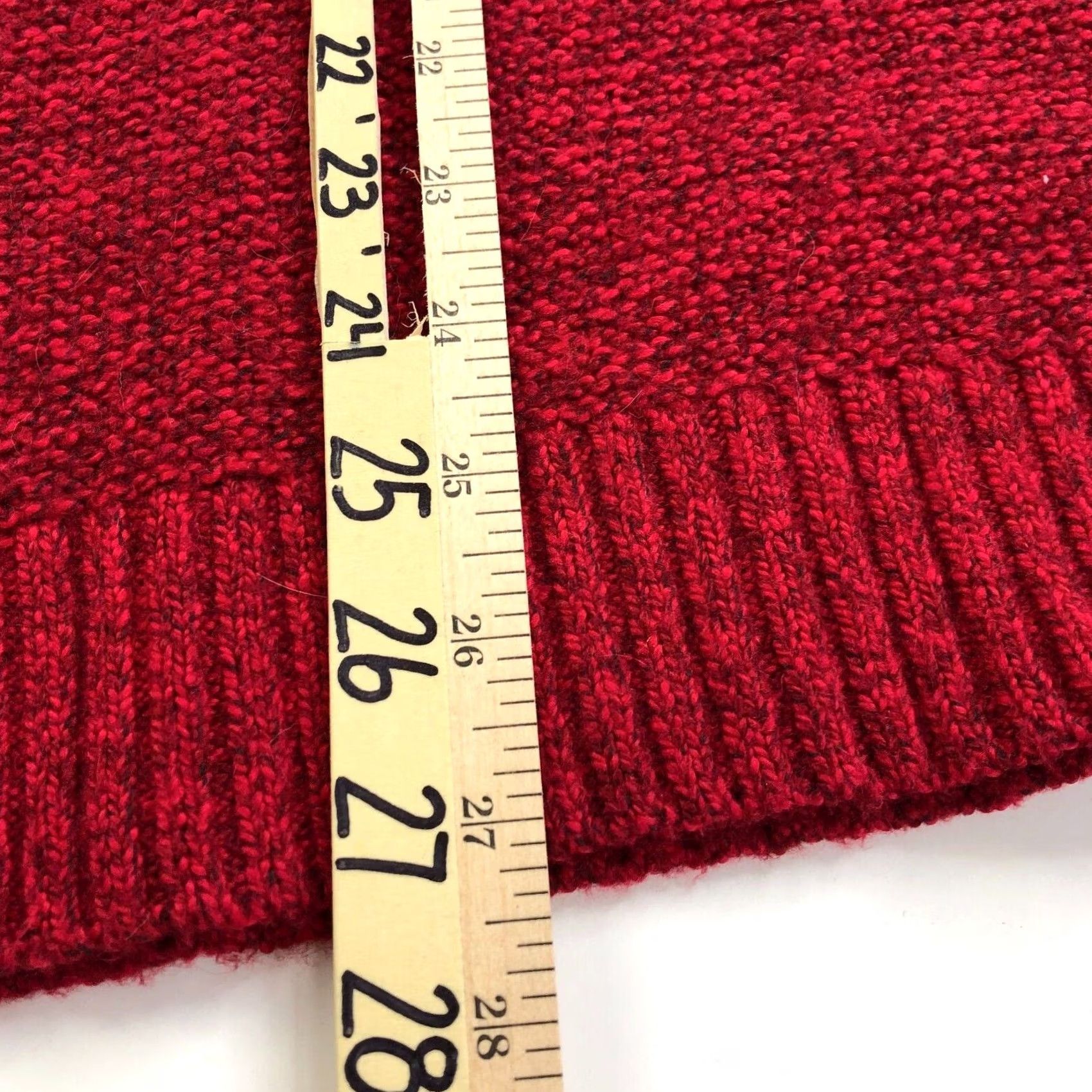 J. Jill J. Jill 4X Knit Relaxed Women's Deep V-Neck Pullover Boxy Sweater Red Size XXL / US 16-18 / IT 52-54 - 6 Thumbnail