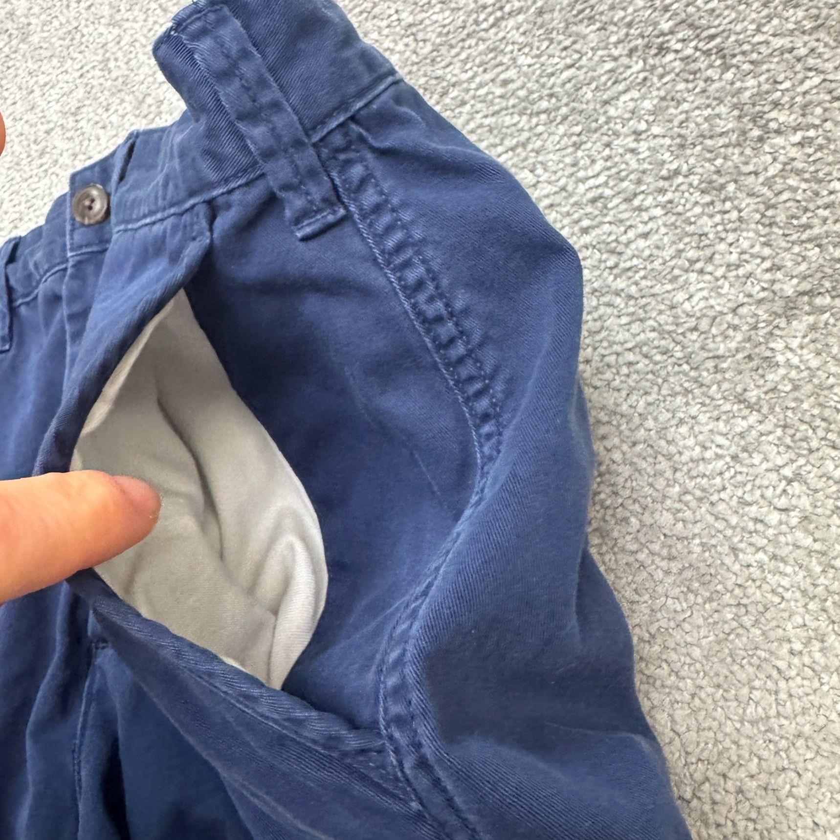 Polo Ralph Lauren Polo Ralph Lauren Relaxed Fit Chino Shorts Mens 32 Navy Blue Cotton Flat Front Size US XS / EU 42 / 0 - 3 Thumbnail