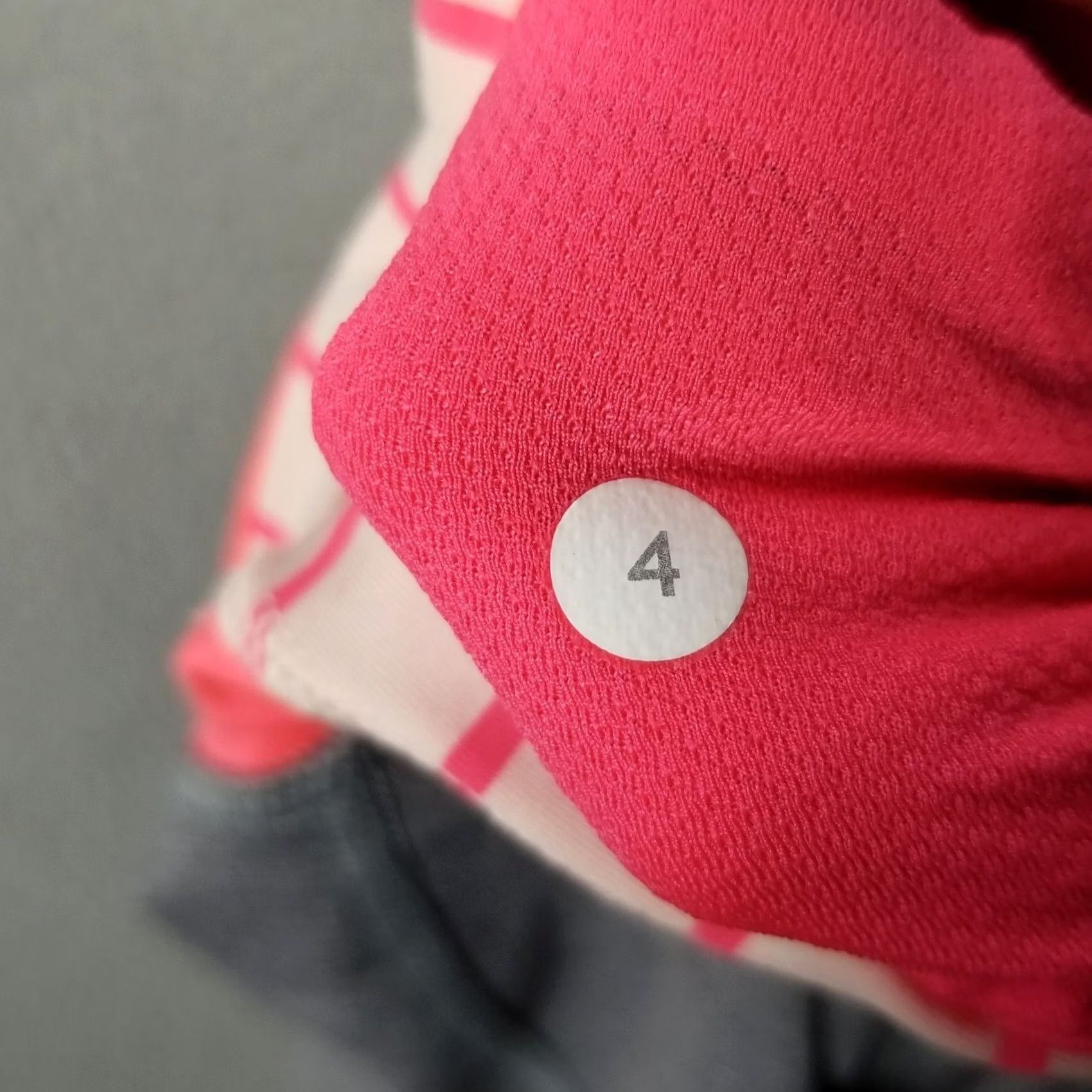 Lululemon Lululemon Run Inspire Crop II Leggings Pocket Size 4 Striped Coral Running Pants Size 27" / US 4 / IT 40 - 7 Thumbnail