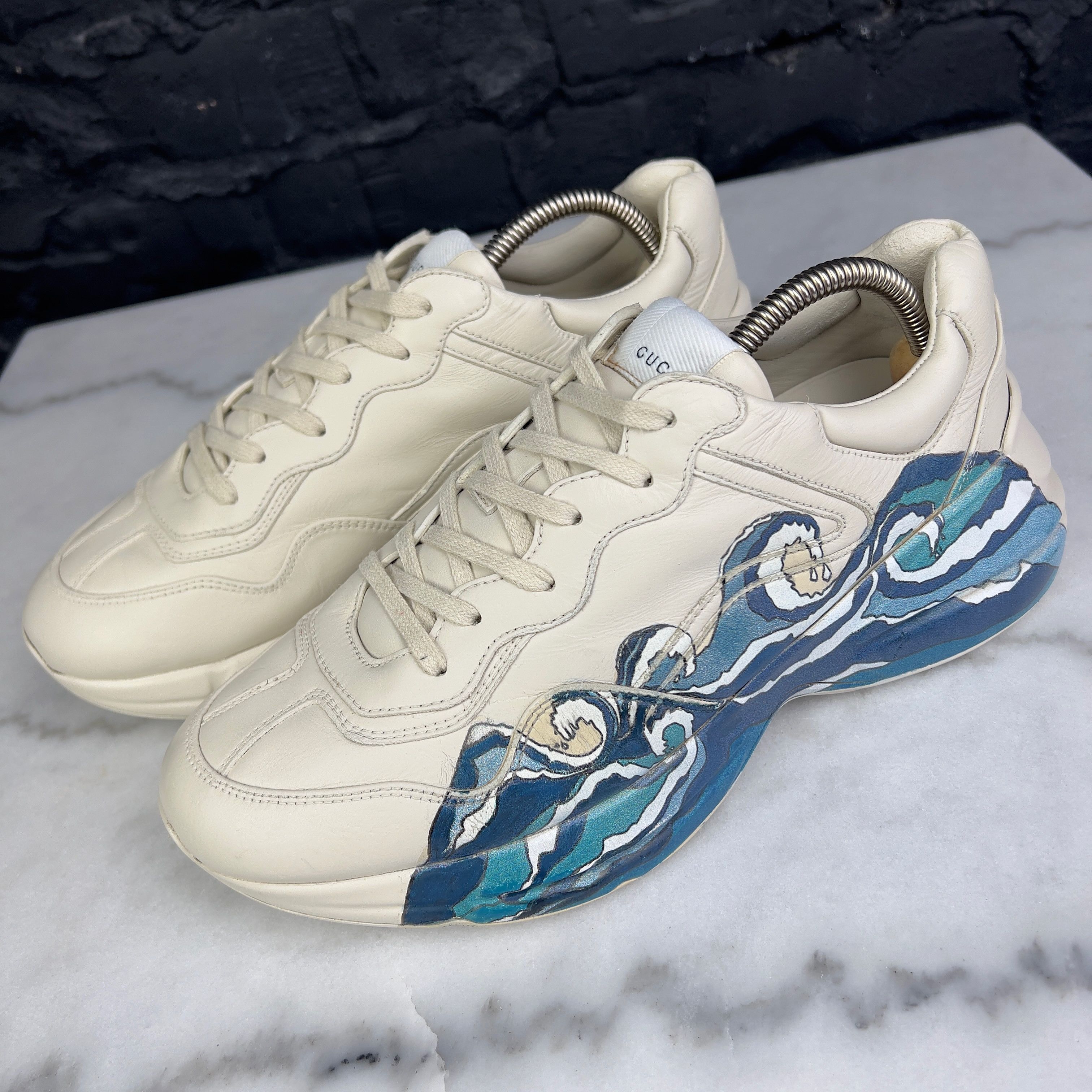 Gucci Chunky Waves Rhyton Logo Sneakers 7 G | Grailed