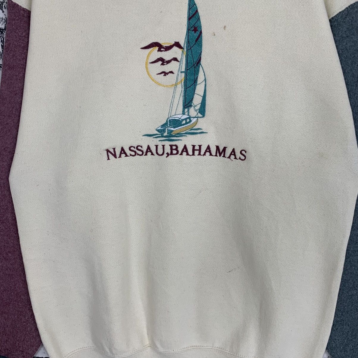 Vintage Vtg 90s Nassau Bahamas Sailling Sweatshirt Size US M / EU 48-50 / 2 - 5 Thumbnail