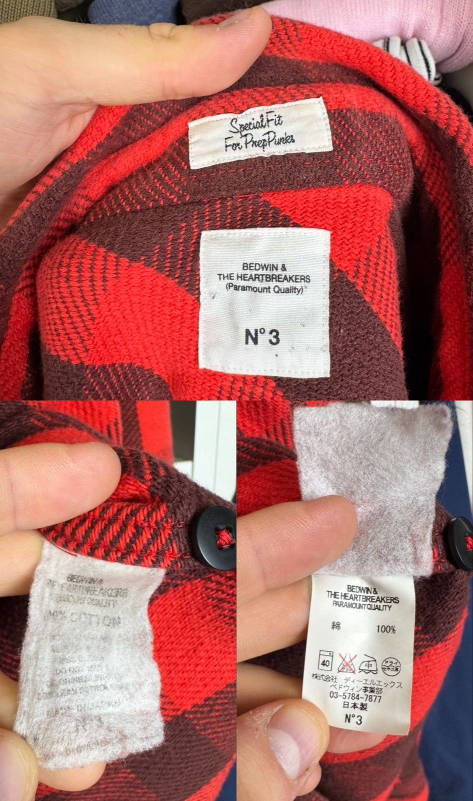 Bedwin & The Heartbreakers Bedwin The Heartbreakers Rogers Buffalo Check Flannel Shirt Size US L / EU 52-54 / 3 - 7 Thumbnail
