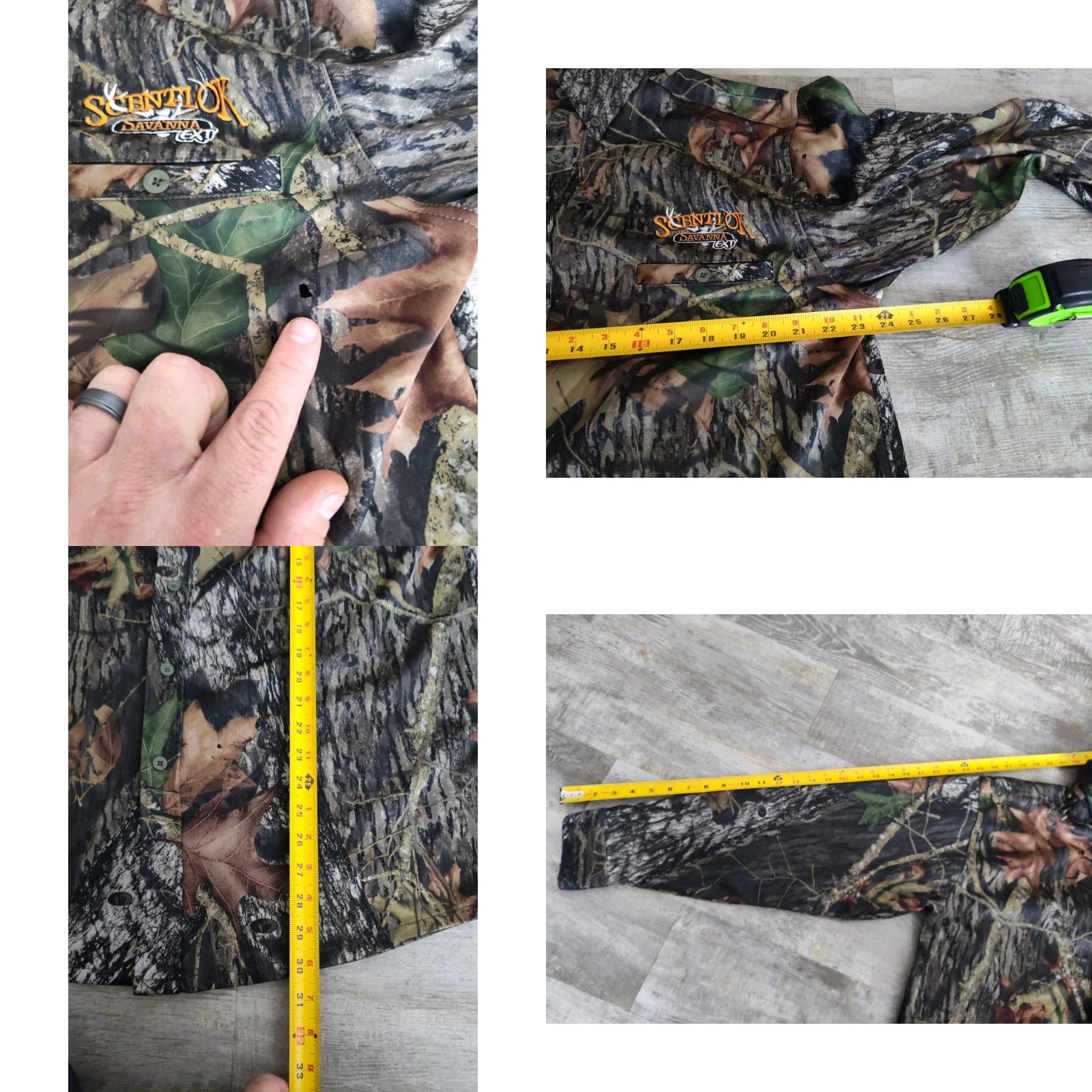 Vintage Scent-Lok Savanna EXT Mens Large Camo Polyester Flannel Hunting Button Up Shirt Size US L / EU 52-54 / 3 - 8 Thumbnail