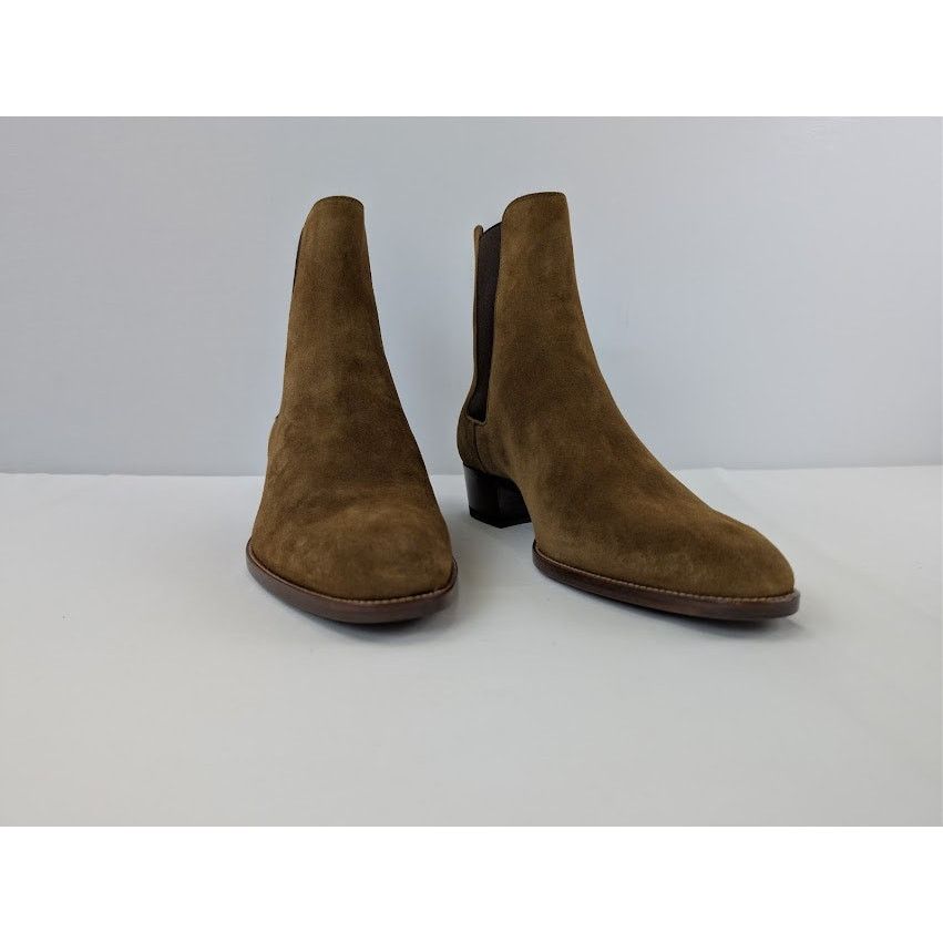 Saint Laurent Paris o1rshd1 Leather Gorain Florence Horsebit Loafer Boots Brown Size US 9 / EU 42 - 7 Thumbnail