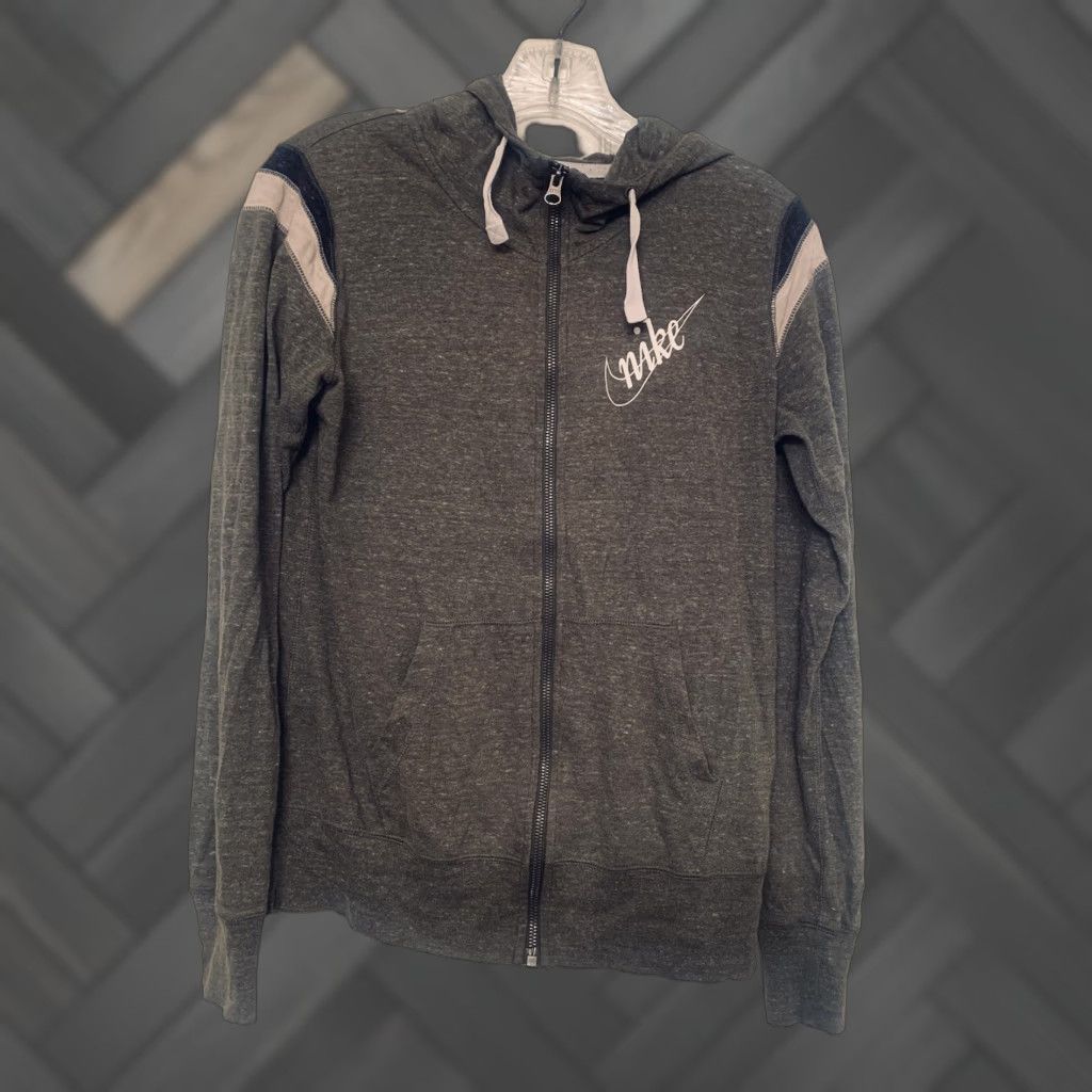Nike VINTAGE Nike Gym Full Zip Hoodie Womens SMALL Green AQ7874 Cotton Poly Size S / US 4 / IT 40 - 1 Thumbnail