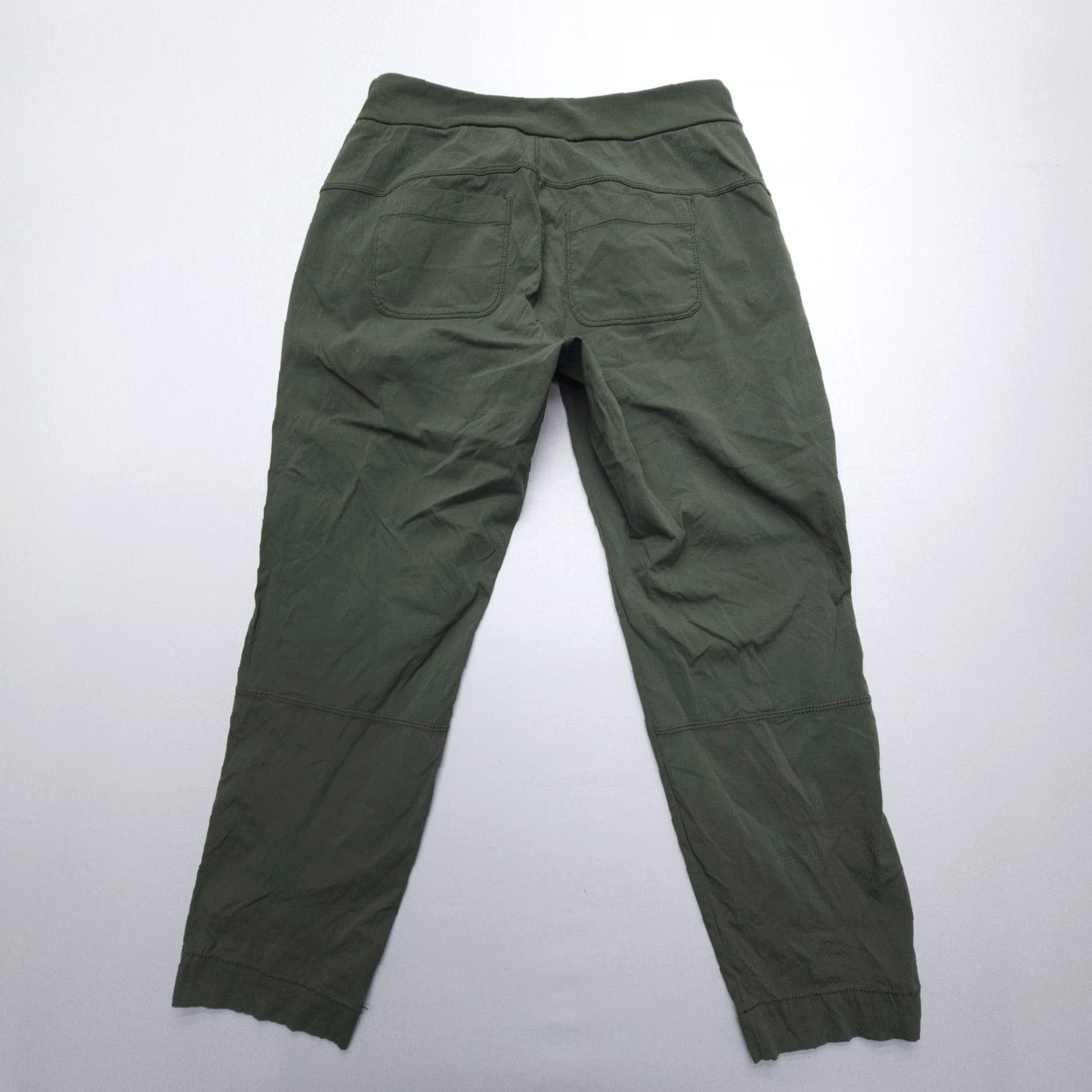 Athleta Athleta Trekkie Crop Pants Womens 2 Green Ripstop Hiking Travel Stretch Size 26" / US 2 / IT 38 - 2 Thumbnail