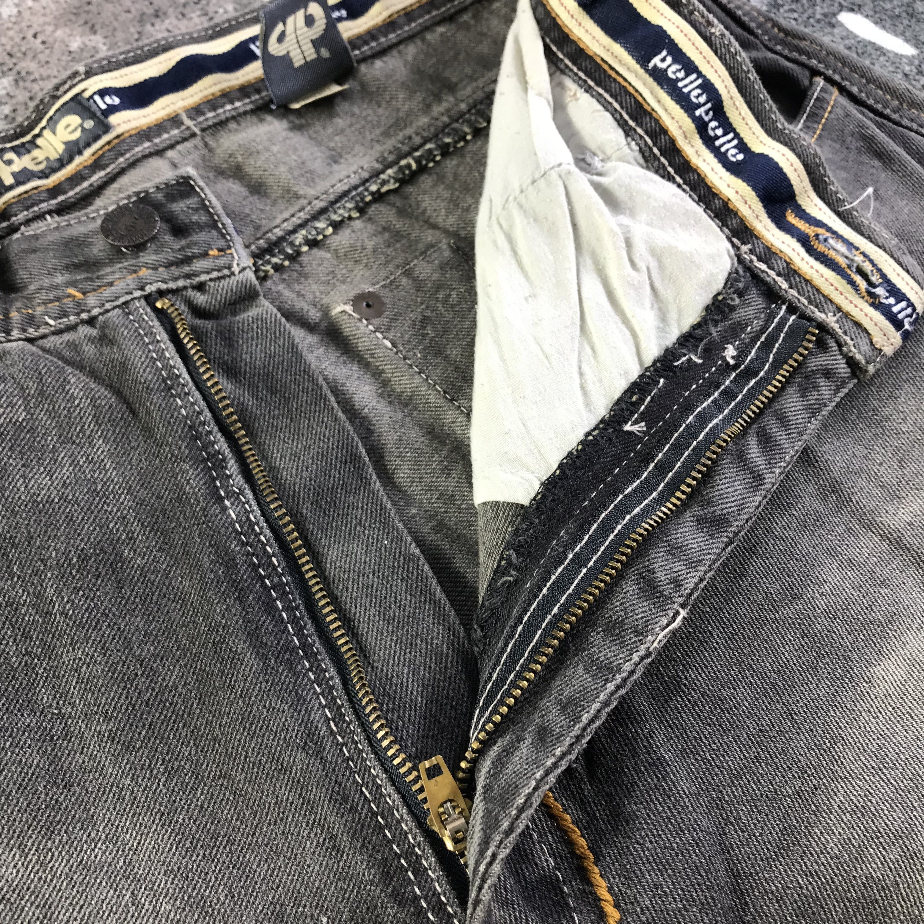 Pelle Pelle Pelle Pelle Bagy Jeans Faded Black Denim KJ3193 Size US 36 / EU 52 - 11 Thumbnail