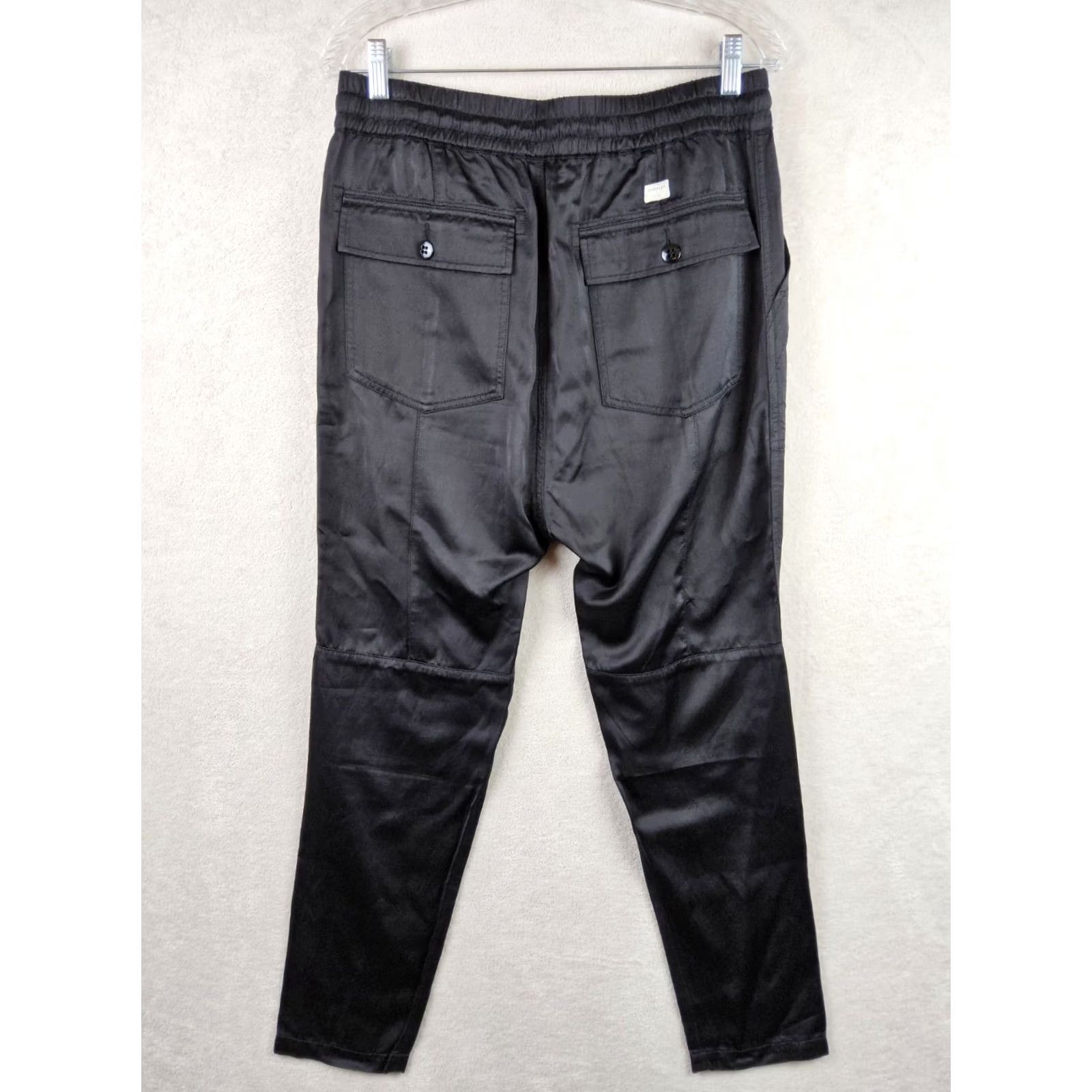 Citizens Of Humanity Citizens Of Humanity Women’s Drawstring Jeans L Black Silky Ankle Pants, Size L Size 36" / US 14 / IT 50 - 4 Thumbnail