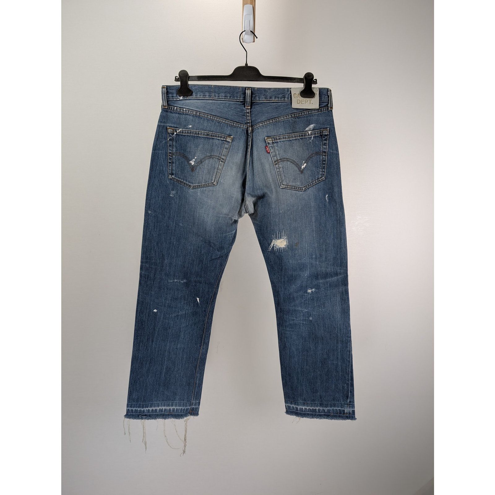 Gallery Dept. o1rshd1 Cropped Denim Jean in Blue Size US 36 / EU 52 - 9 Thumbnail