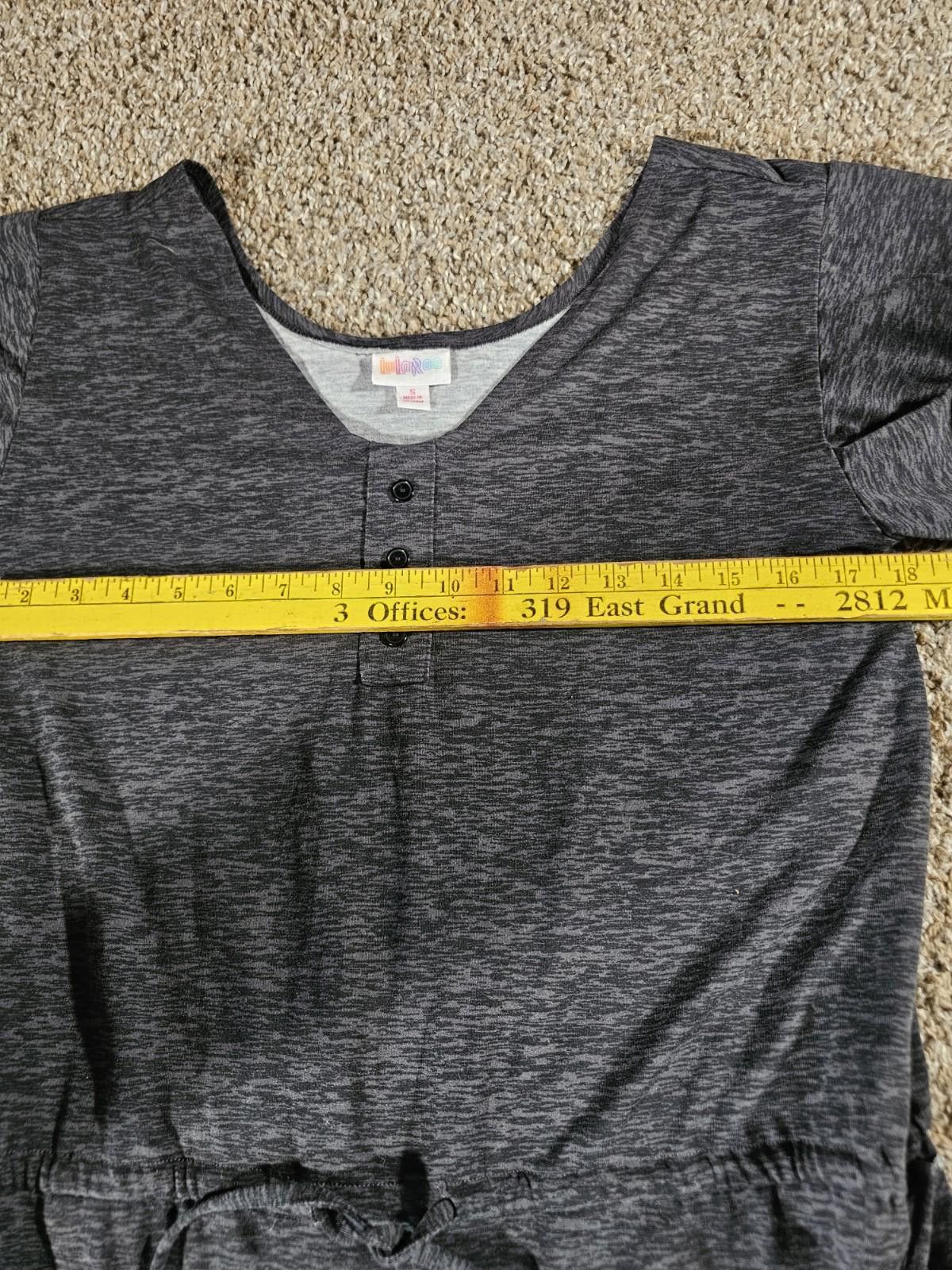 Other Lularoe Heather Gray S Romper Jumper Size 28" / US 6 / IT 42 - 6 Thumbnail