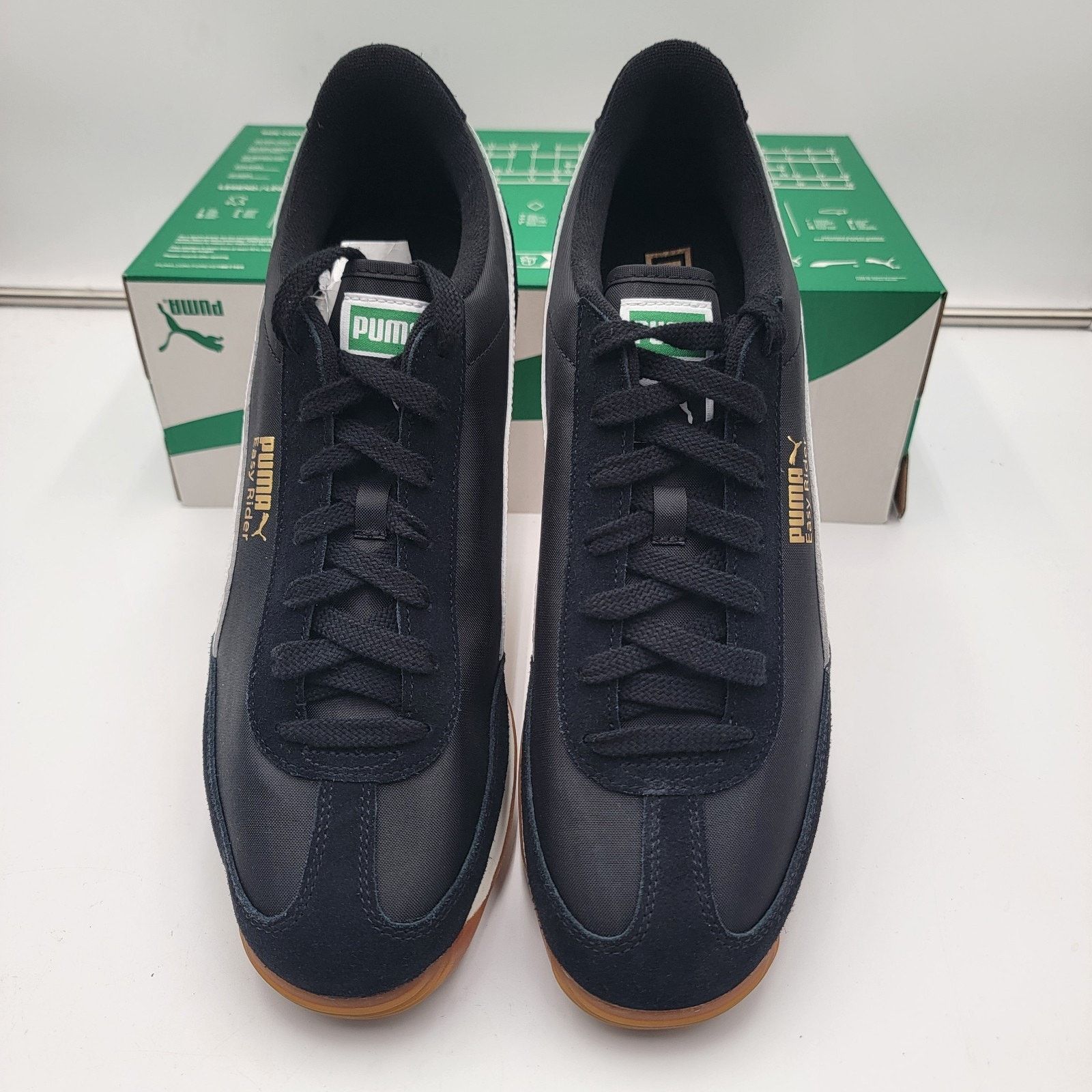 Puma Men PUMA Easy Rider Vintage Athletic Shoes Black/White Sz 12 Size US 12 / EU 45 - 4 Thumbnail