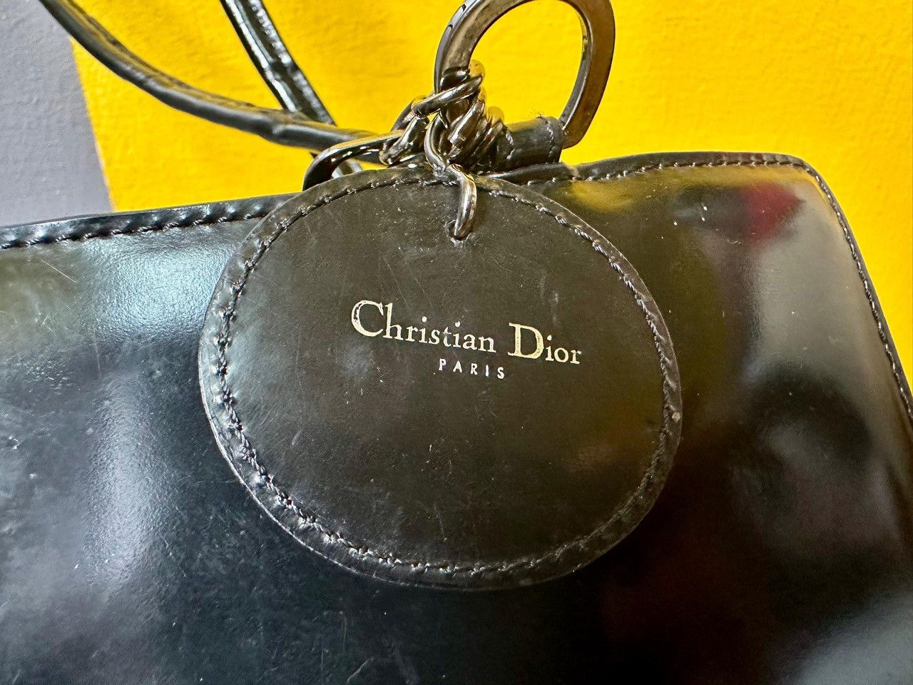 Dior Authentic Christian Dior Lady Dior Patent Leather Tote Bag Size ONE SIZE - 12 Thumbnail