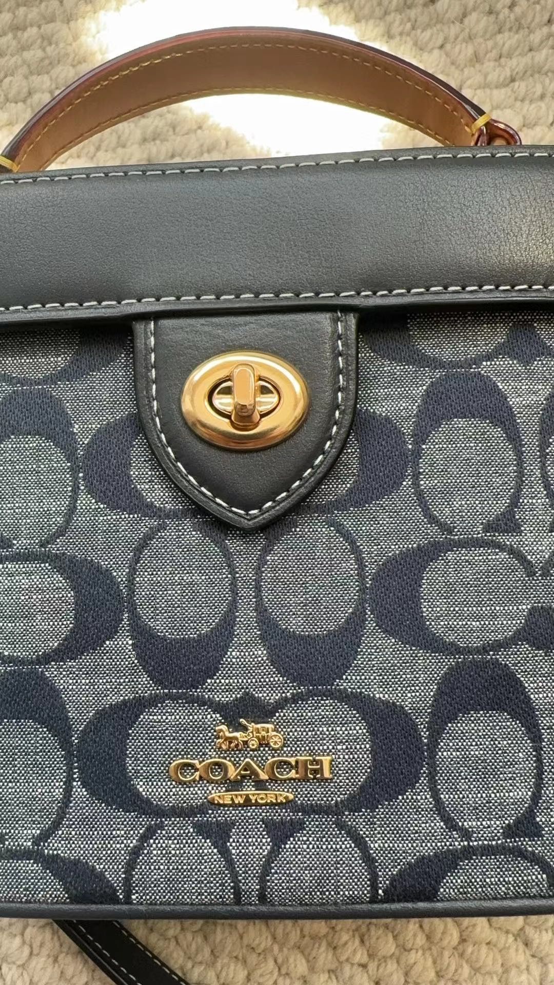 Coach Coach C8165 Gold/Denim Multi Kay Crossbody Size ONE SIZE - 7 Thumbnail