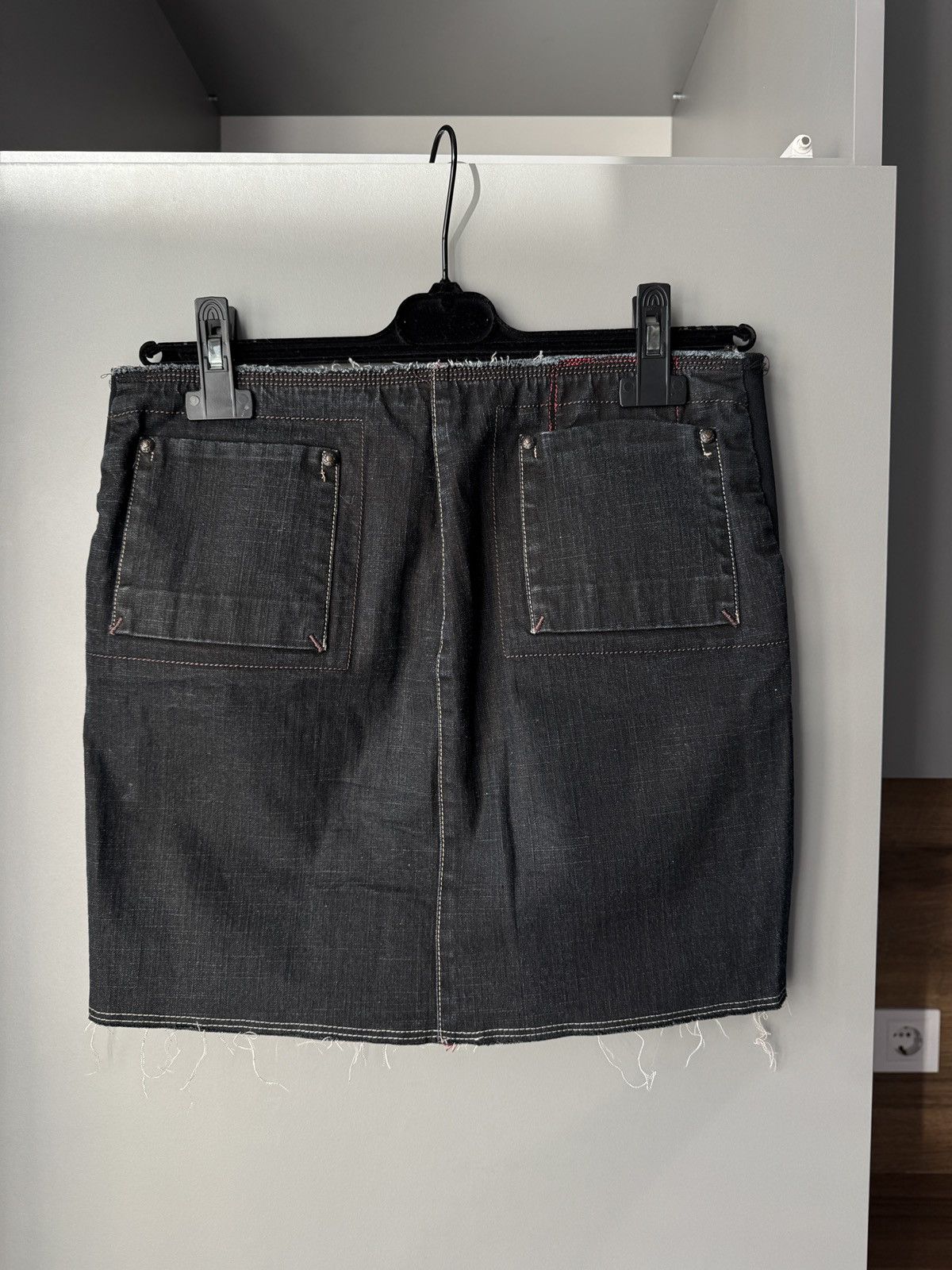 Japanese Brand × Marithe + Francois Girbaud Vintage Marithe Francois Girbaud Designer y2k Cropped Skirt Size 27" / US 4 / IT 40 - 4 Thumbnail