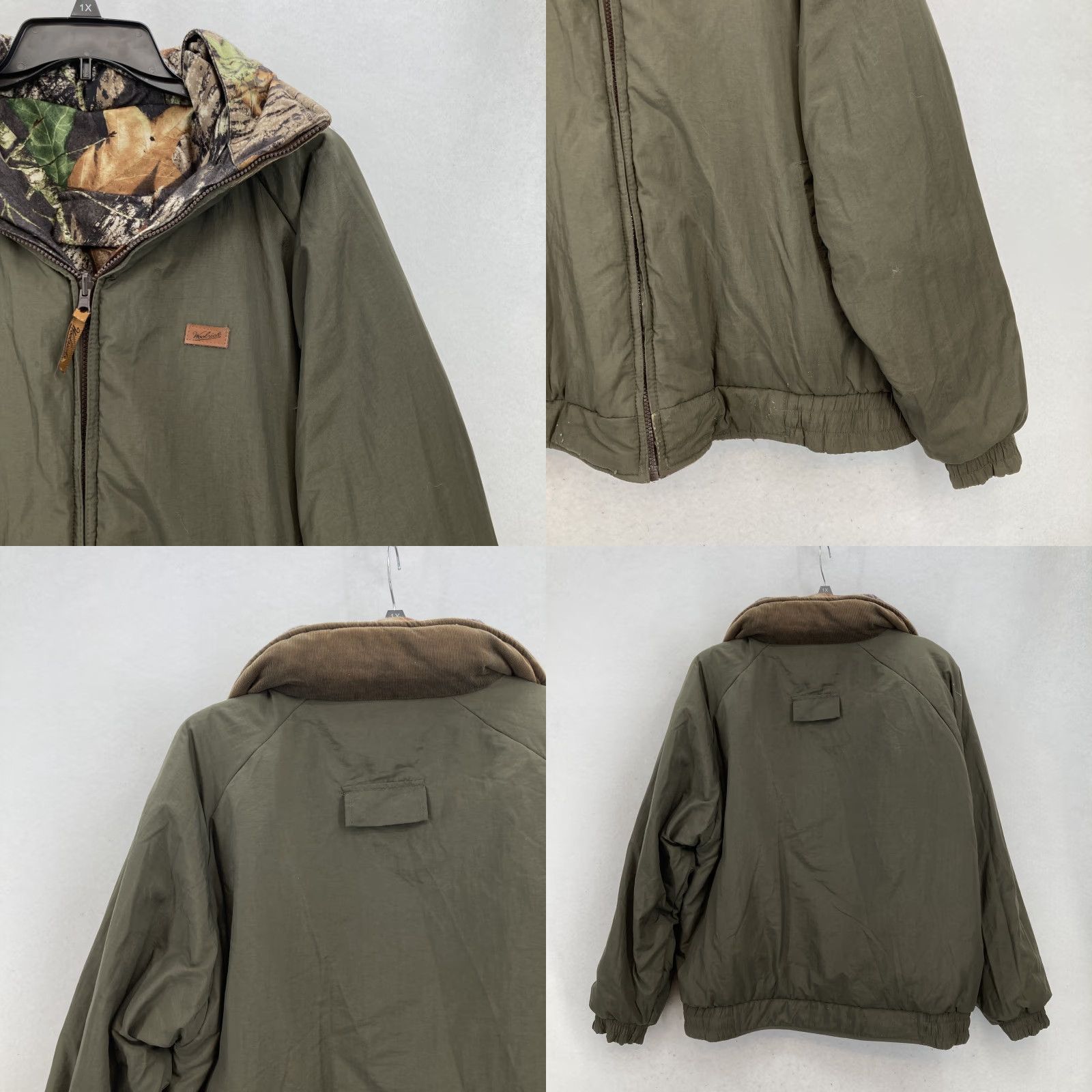 Vintage Woolrich Jacket Mens XL Camouflage Green Reversible Hooded Parka Outdoor Hunting Size US XL / EU 56 / 4 - 9 Thumbnail