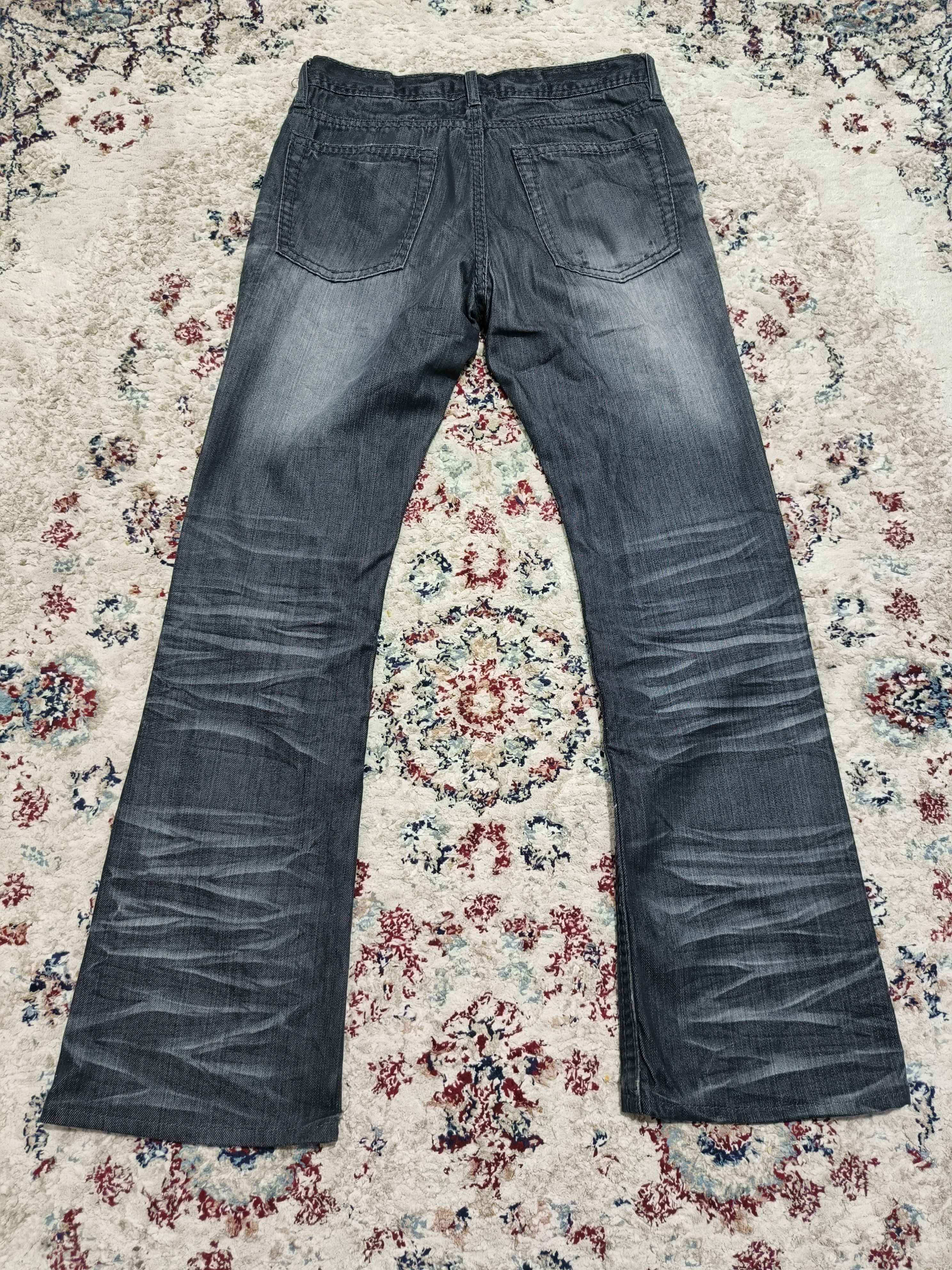 If Six Was Nine × Japanese Brand × Le Grande Bleu (L.G.B.) Japanese Black Flare Distressed Denim Jeans Size US 30 / EU 46 - 2 Thumbnail